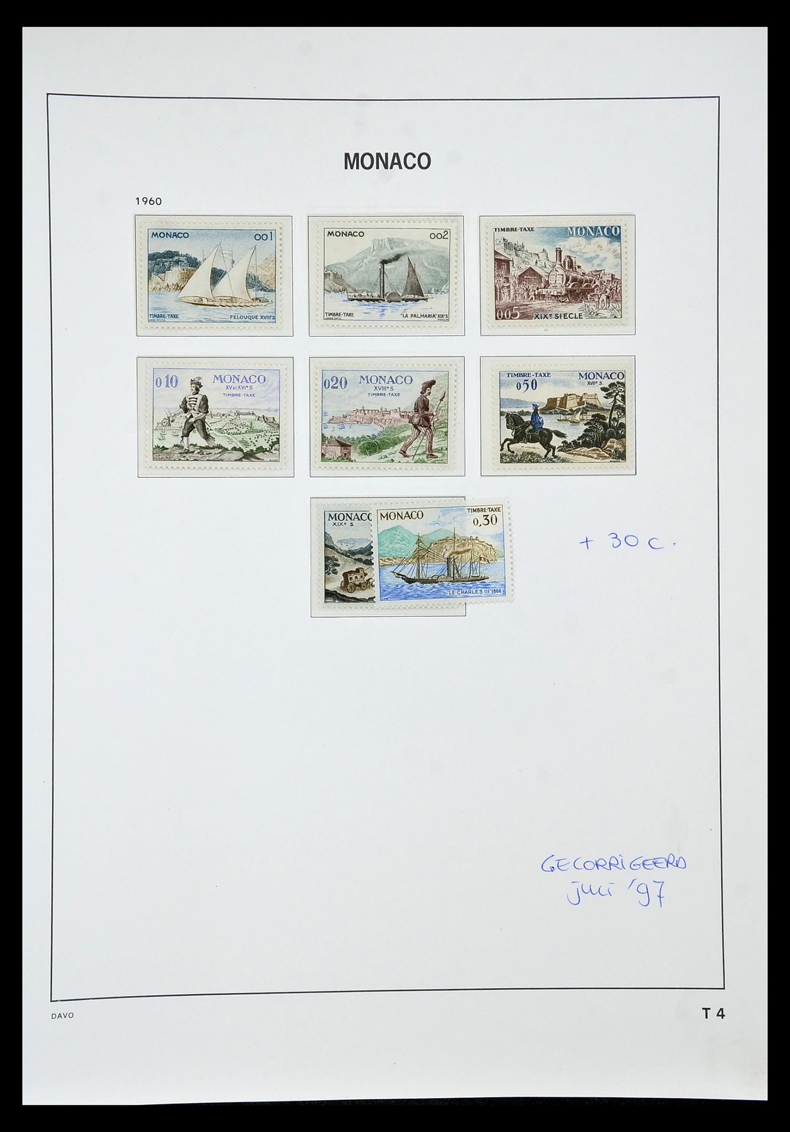 34933 070 - Postzegelverzameling 34933 Monaco 1885-2005.