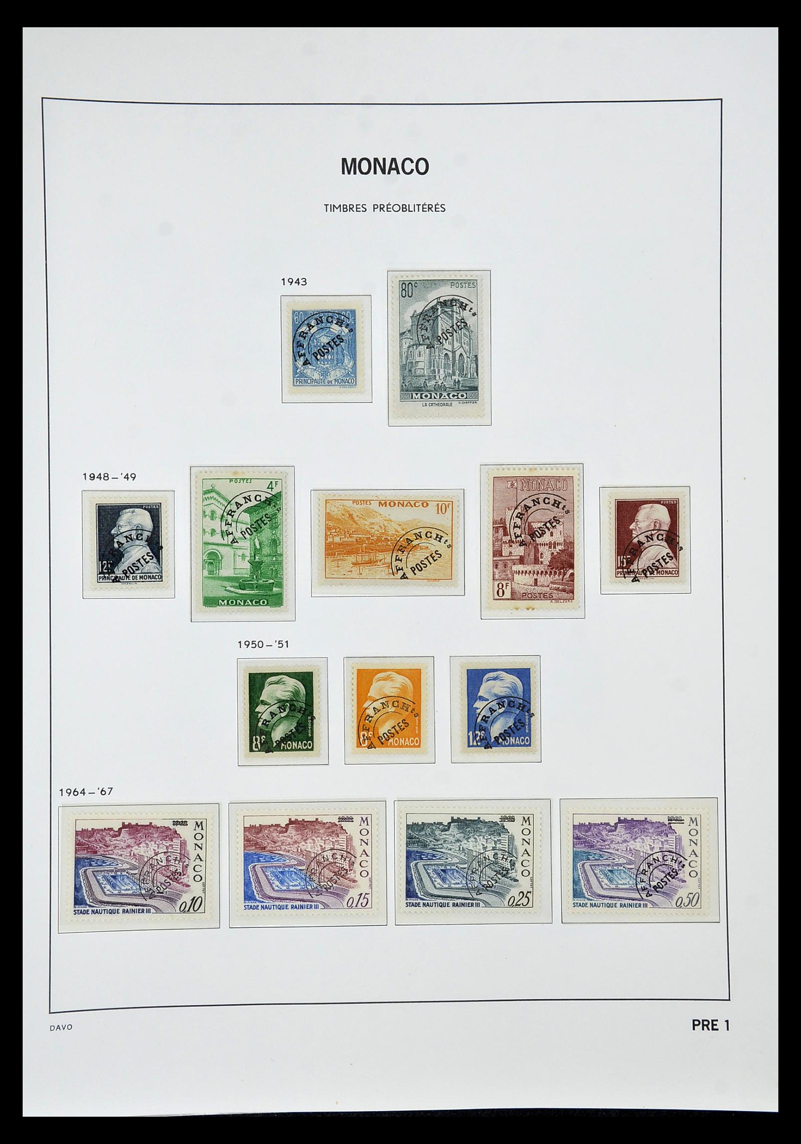 34933 077 - Postzegelverzameling 34933 Monaco 1885-2005.