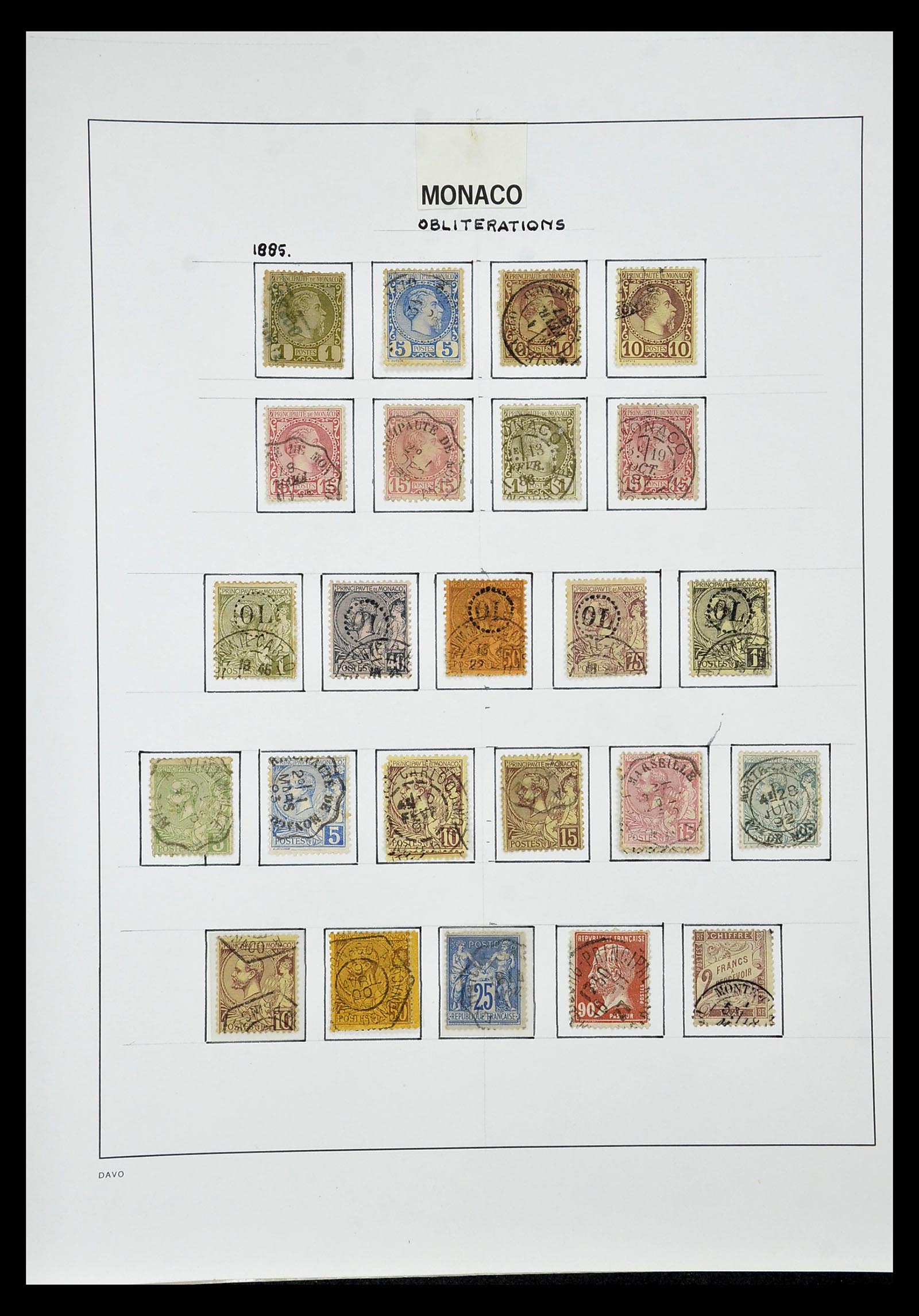 34933 080 - Postzegelverzameling 34933 Monaco 1885-2005.