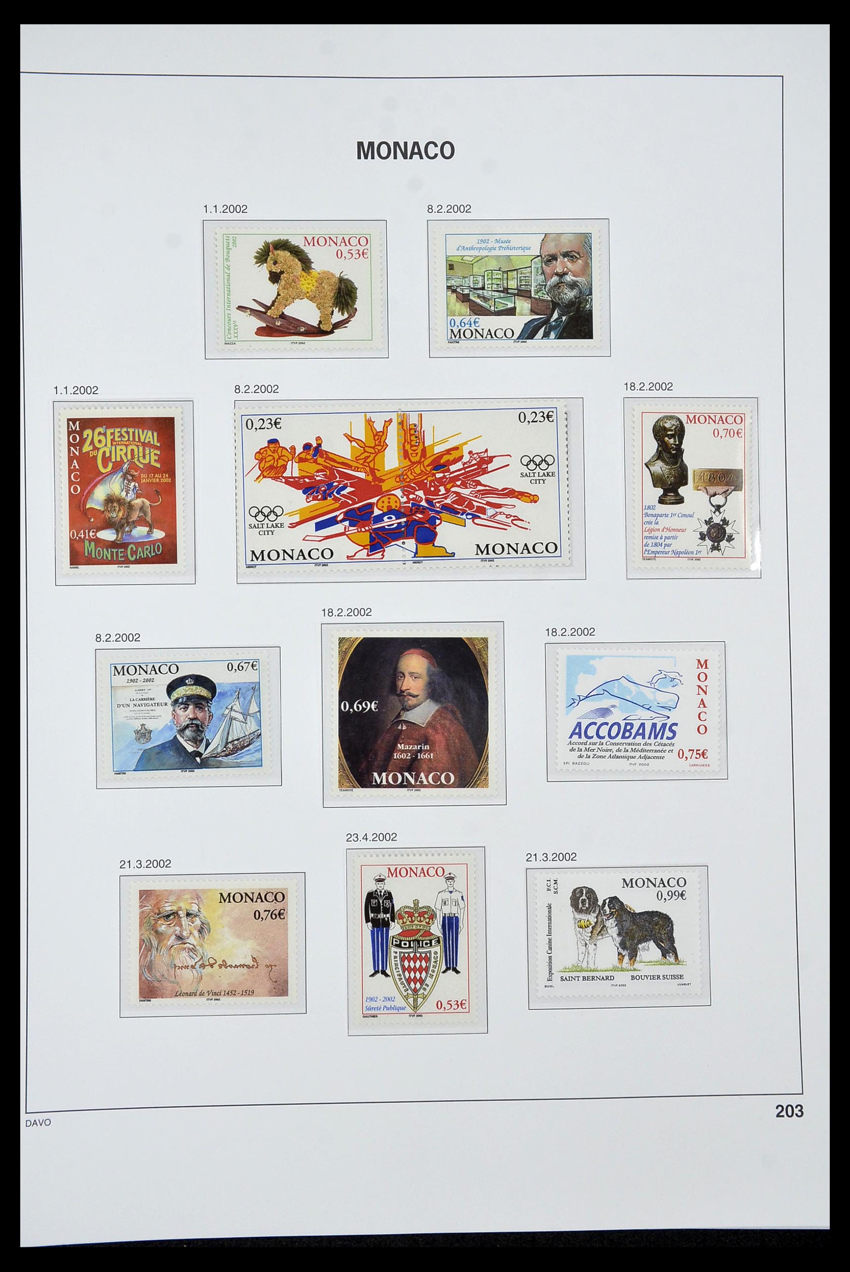 34933 307 - Postzegelverzameling 34933 Monaco 1885-2005.