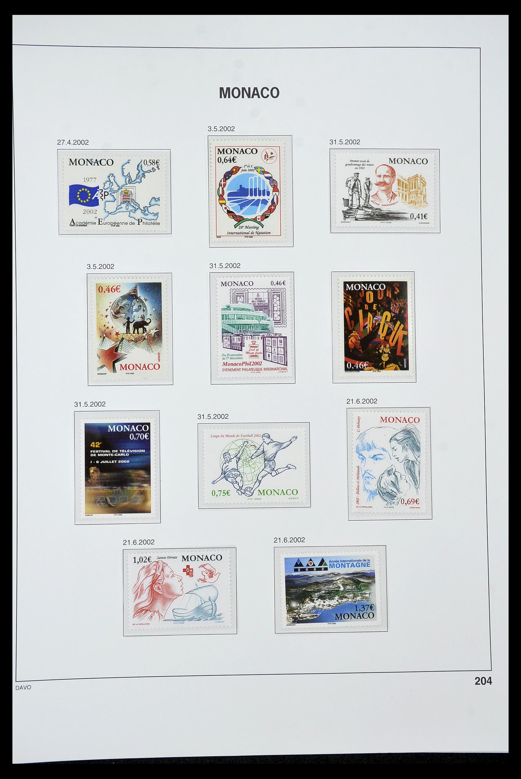 34933 308 - Postzegelverzameling 34933 Monaco 1885-2005.