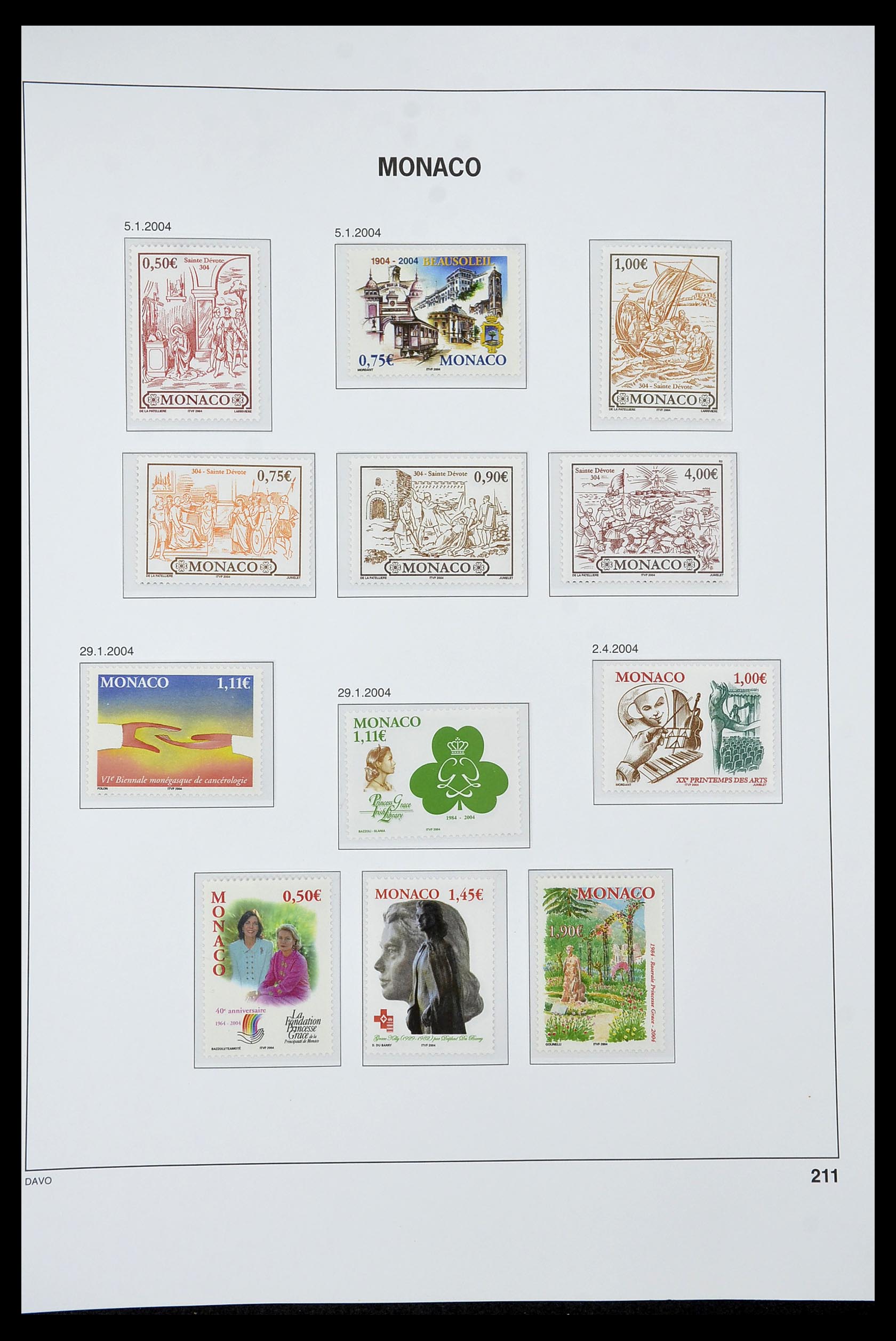 34933 316 - Postzegelverzameling 34933 Monaco 1885-2005.