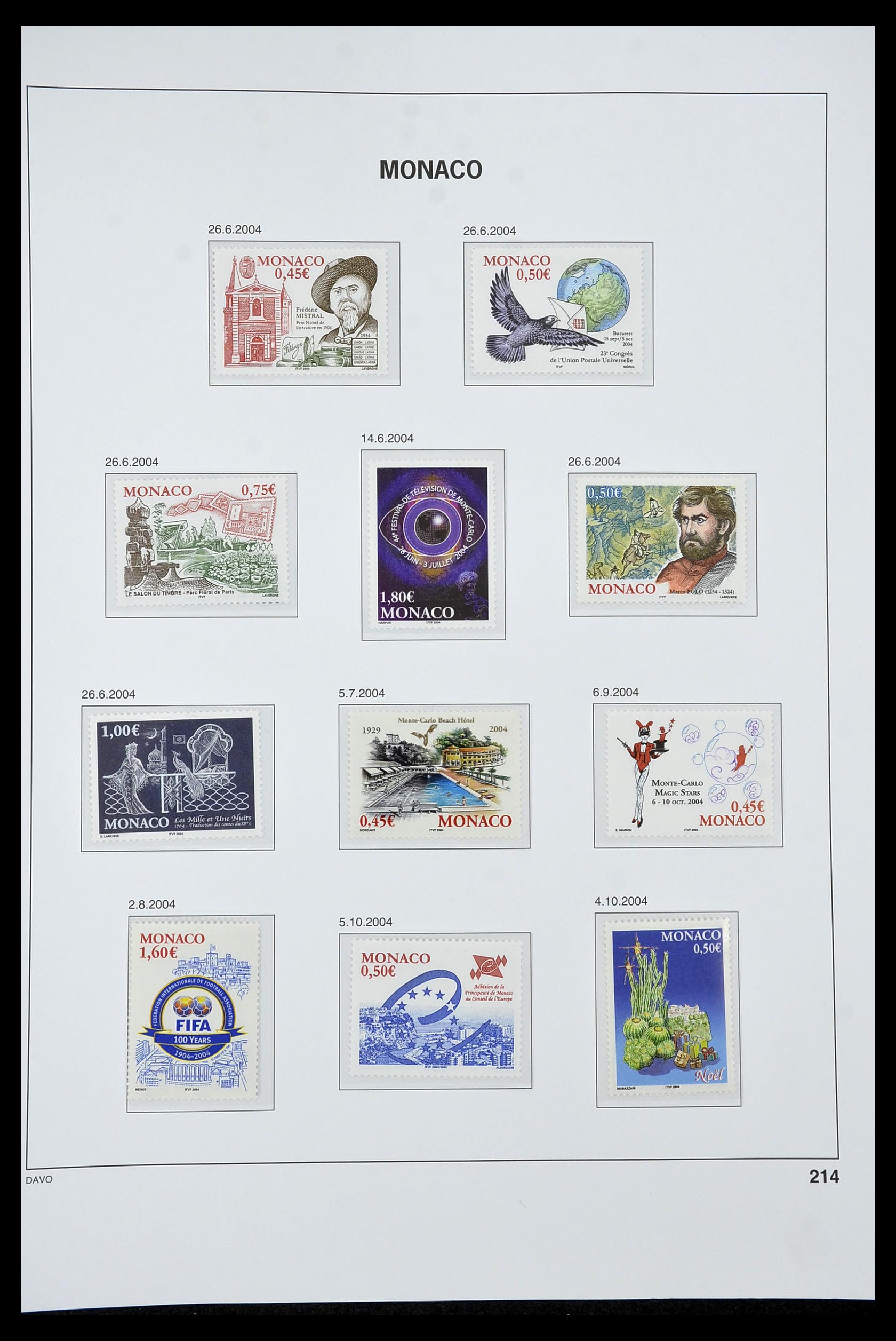 34933 319 - Postzegelverzameling 34933 Monaco 1885-2005.