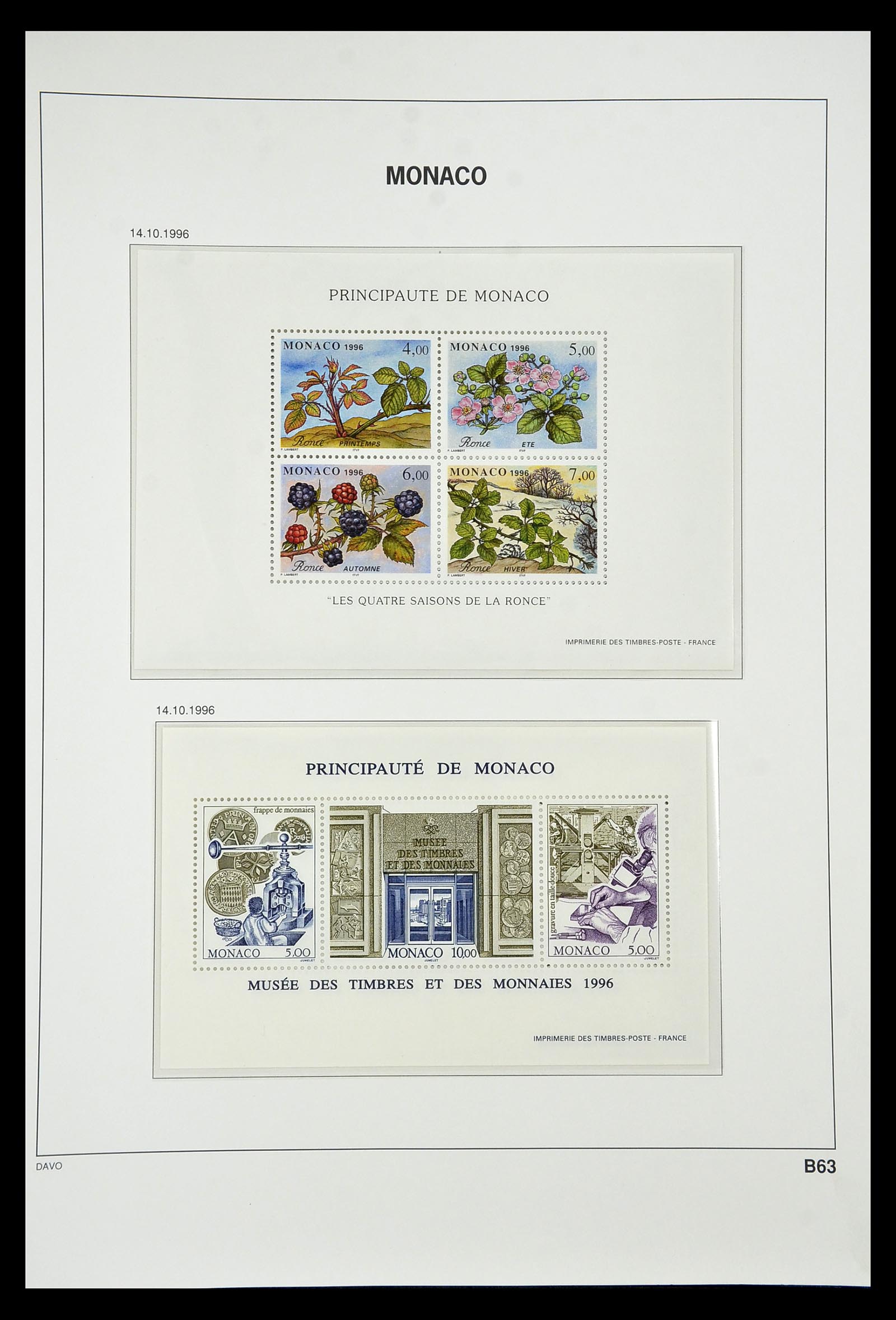 34933 328 - Postzegelverzameling 34933 Monaco 1885-2005.