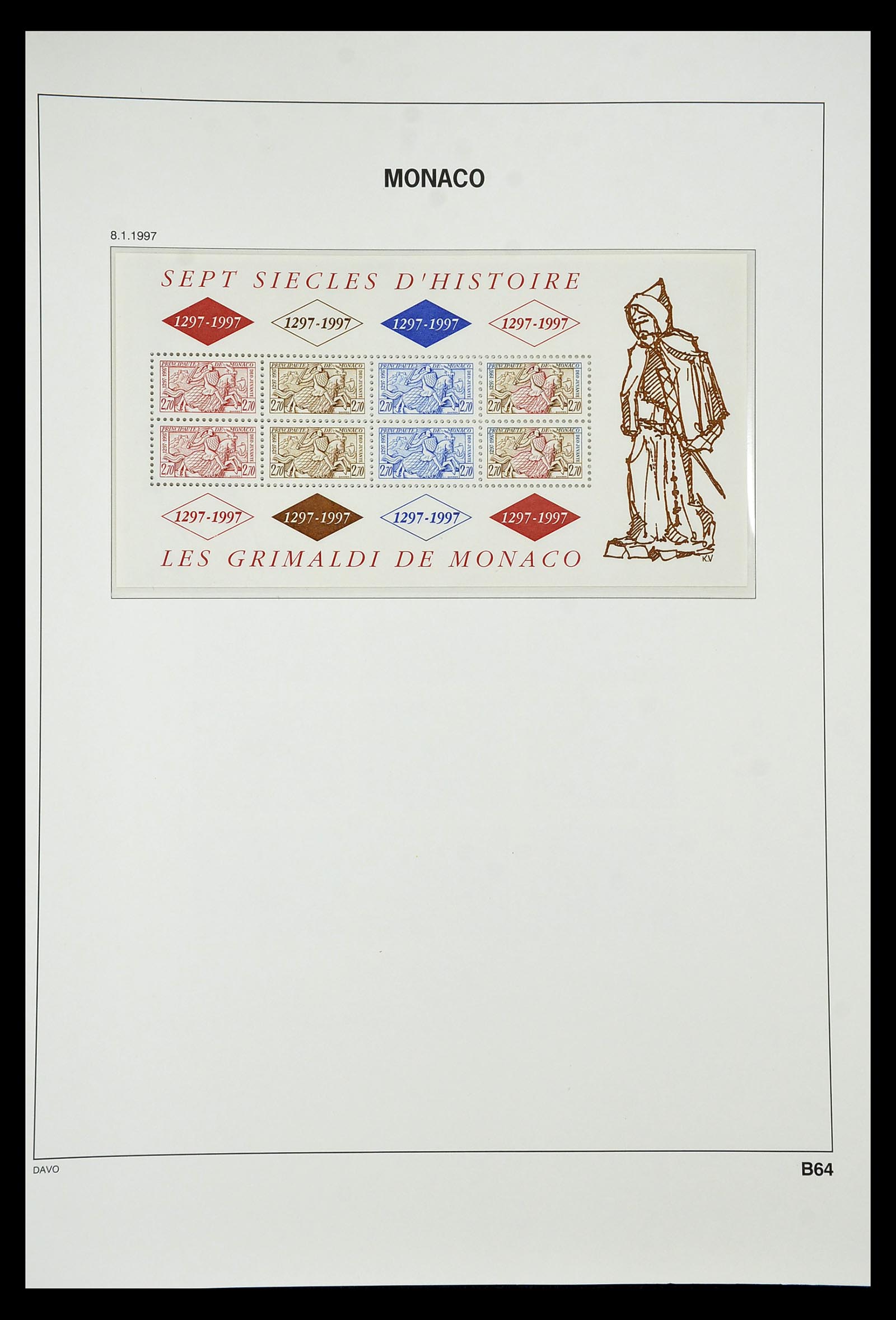 34933 329 - Postzegelverzameling 34933 Monaco 1885-2005.