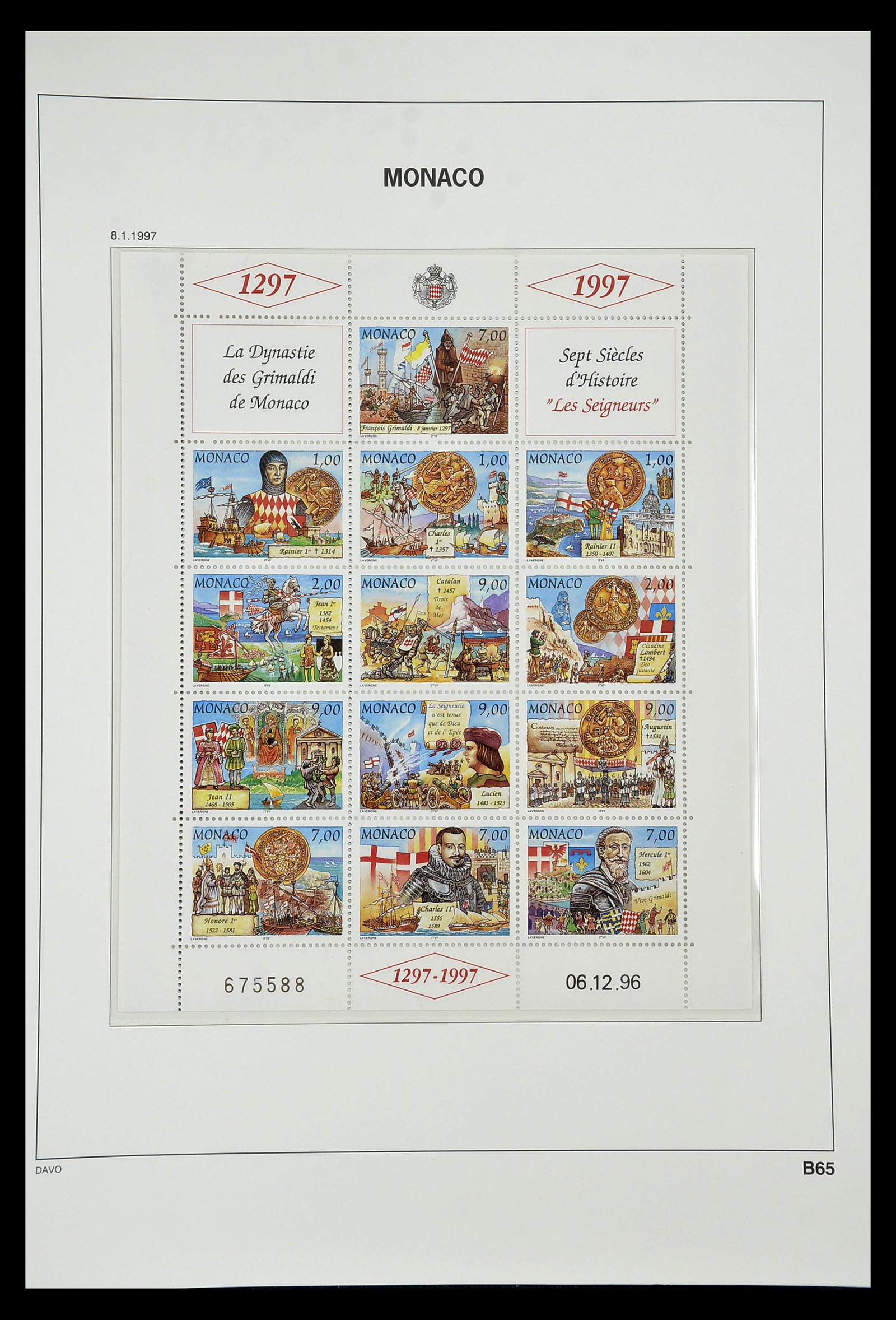 34933 330 - Postzegelverzameling 34933 Monaco 1885-2005.