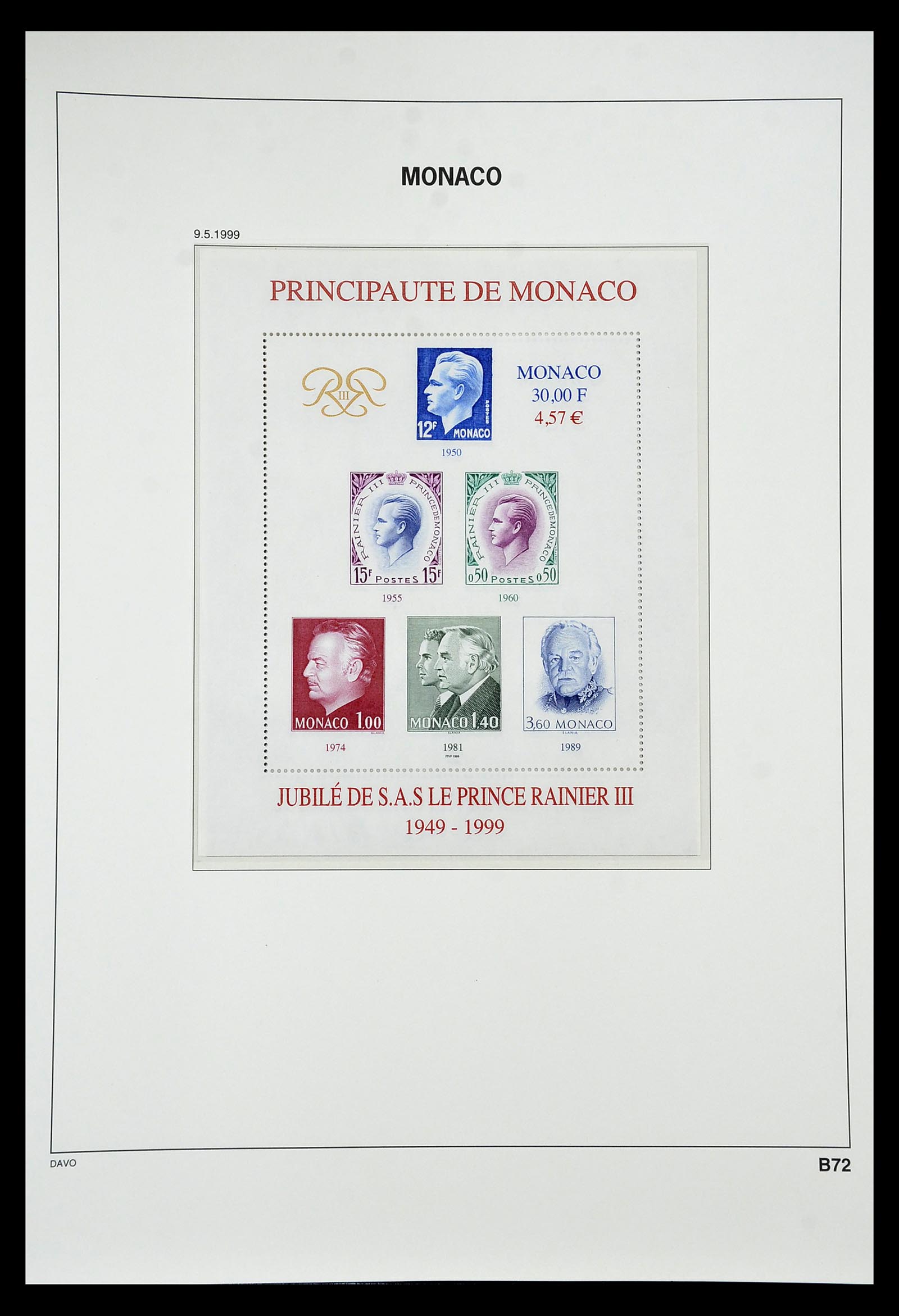 34933 337 - Postzegelverzameling 34933 Monaco 1885-2005.