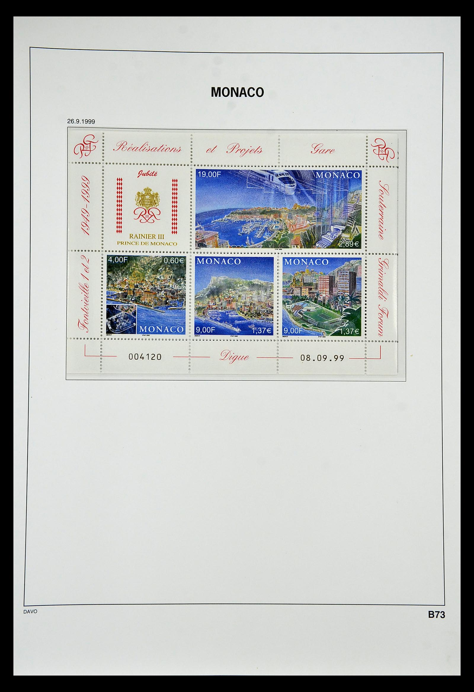 34933 338 - Postzegelverzameling 34933 Monaco 1885-2005.