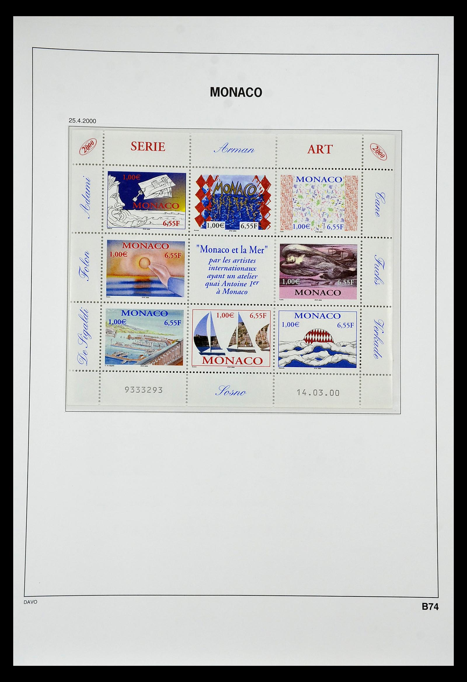 34933 339 - Postzegelverzameling 34933 Monaco 1885-2005.