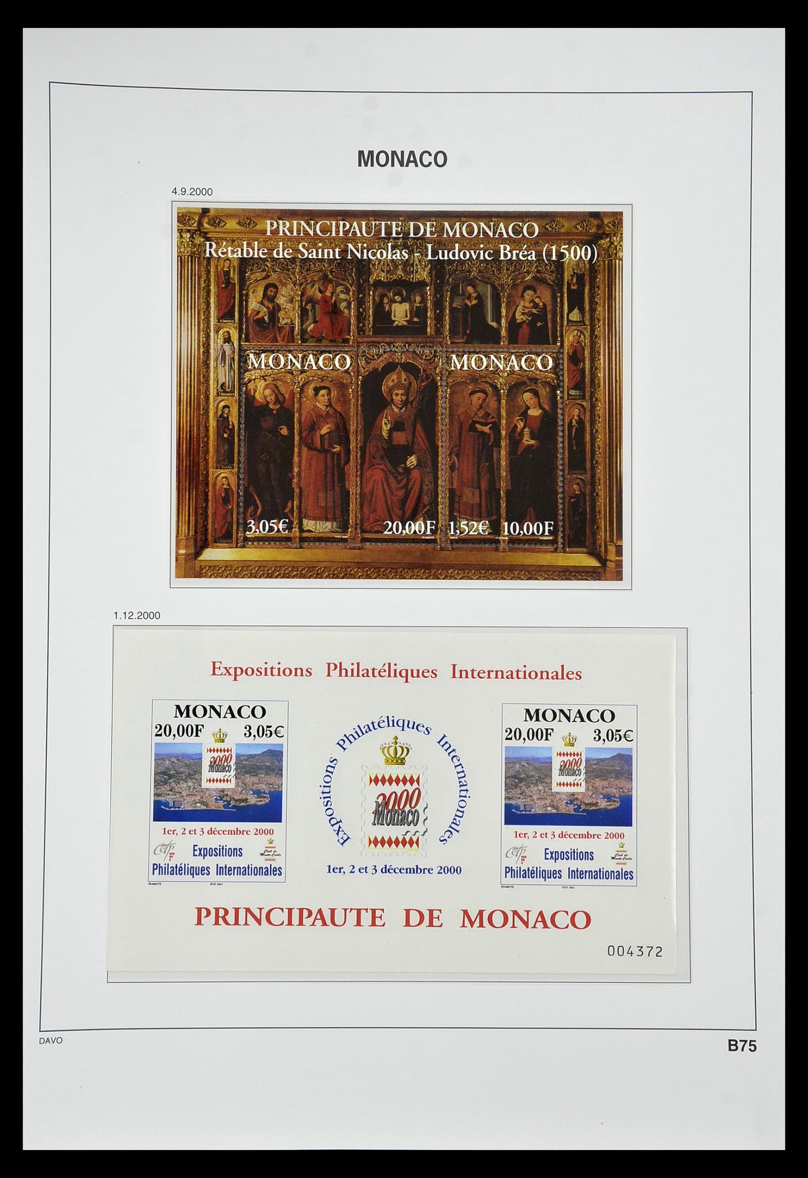 34933 340 - Postzegelverzameling 34933 Monaco 1885-2005.