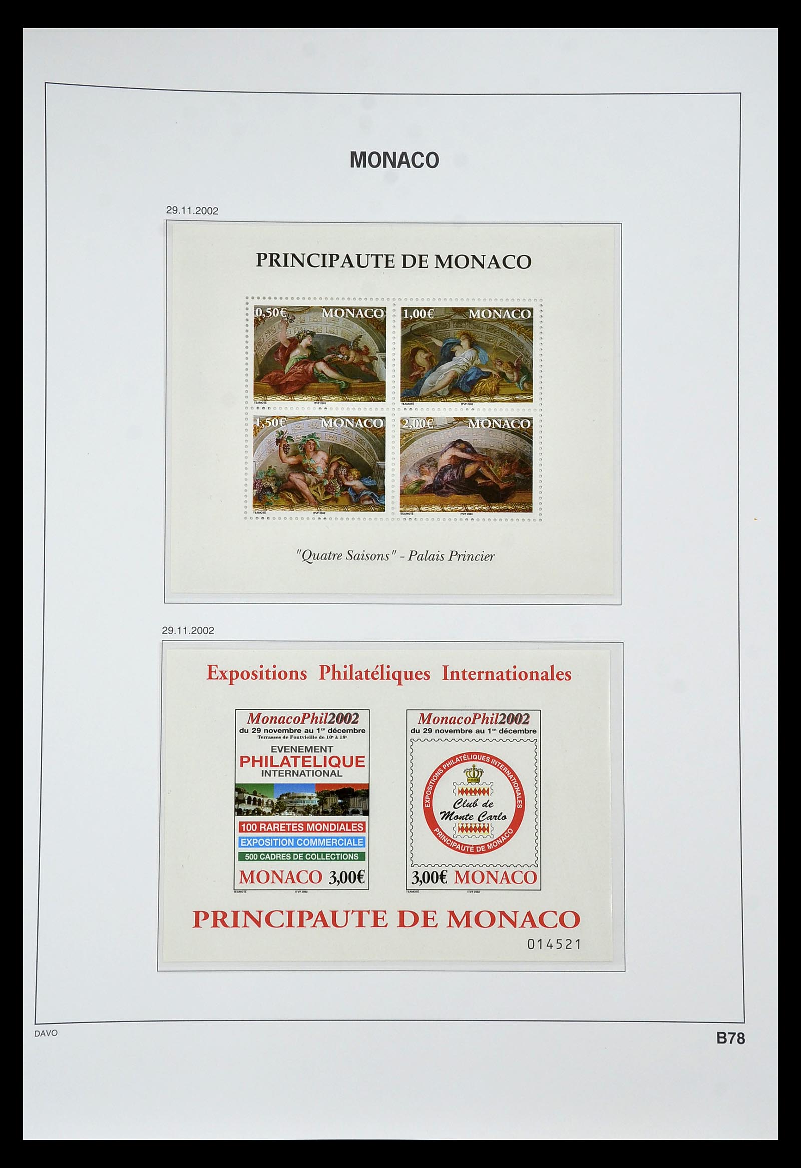 34933 343 - Postzegelverzameling 34933 Monaco 1885-2005.