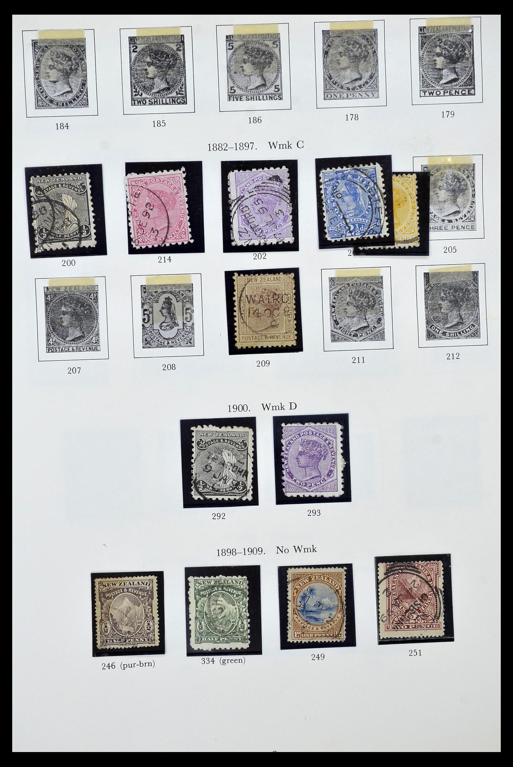 34934 003 - Stamp Collection 34934 New Zealand 1858-1977.