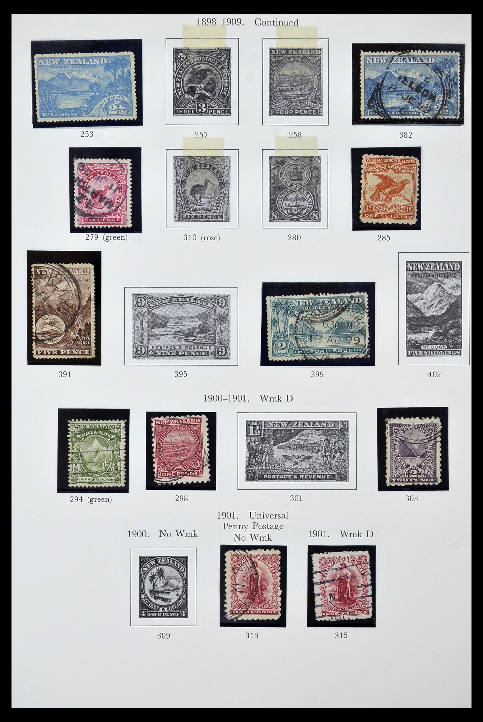 34934 004 - Postzegelverzameling 34934 Nieuw Zeeland 1858-1977.