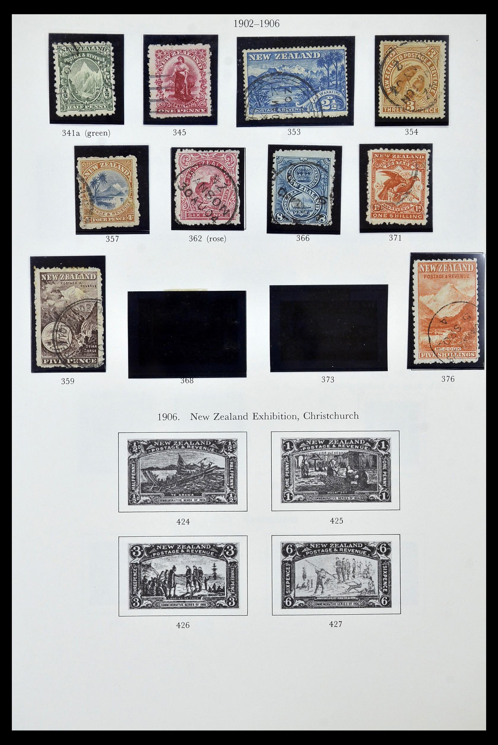 34934 005 - Stamp Collection 34934 New Zealand 1858-1977.