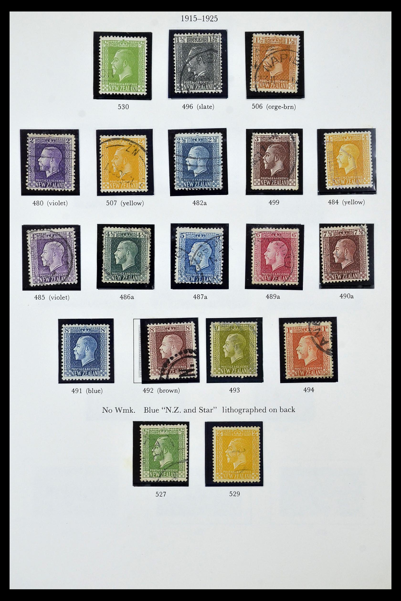 34934 007 - Stamp Collection 34934 New Zealand 1858-1977.