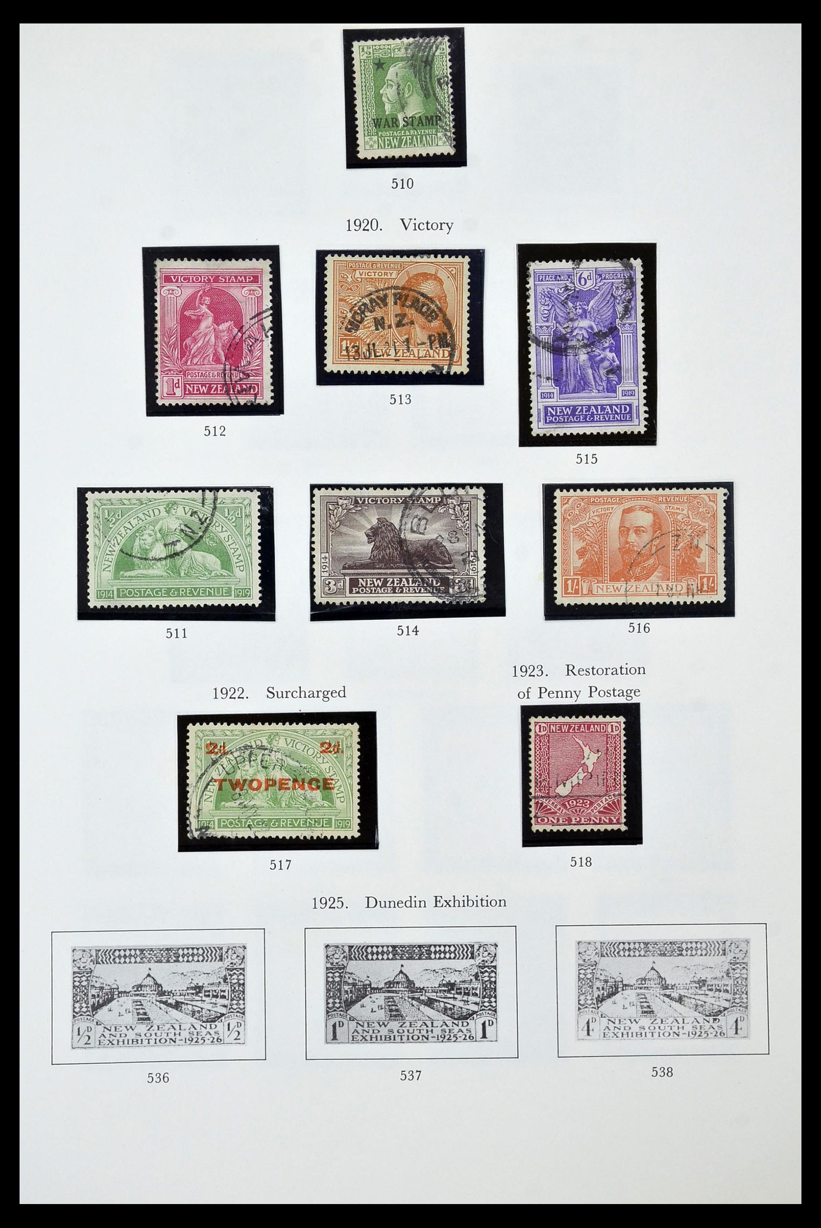 34934 008 - Stamp Collection 34934 New Zealand 1858-1977.