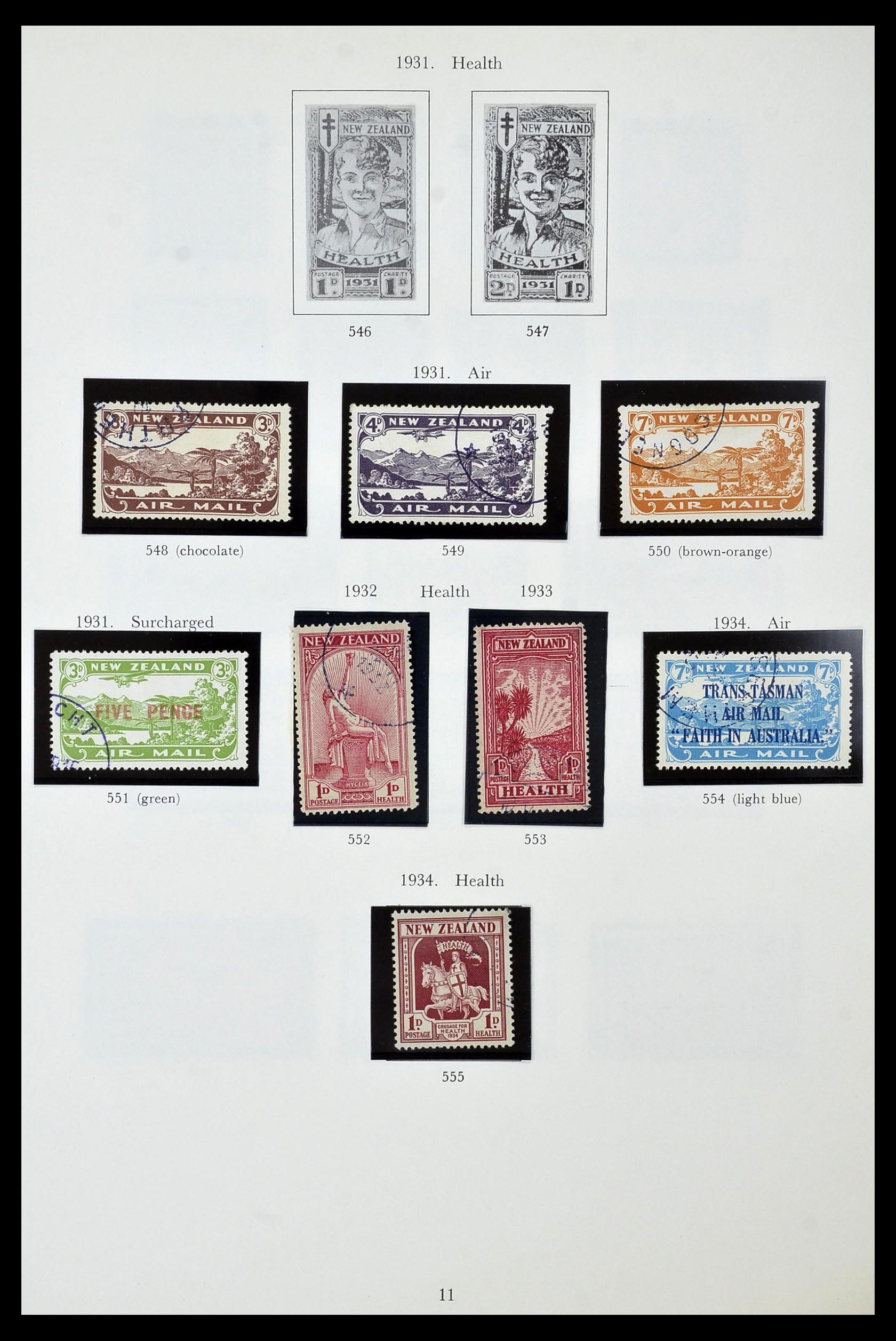 34934 011 - Stamp Collection 34934 New Zealand 1858-1977.