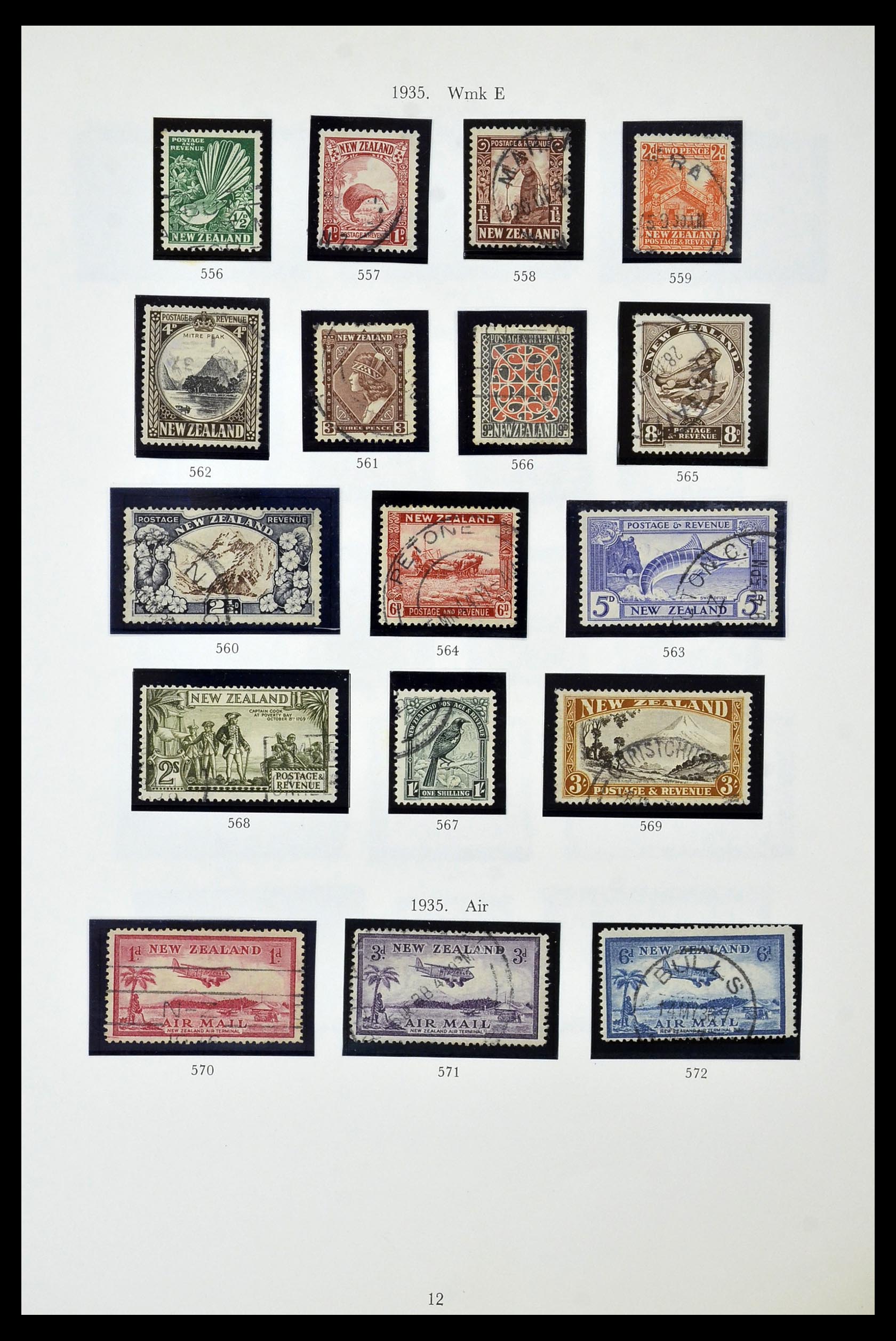 34934 012 - Postzegelverzameling 34934 Nieuw Zeeland 1858-1977.