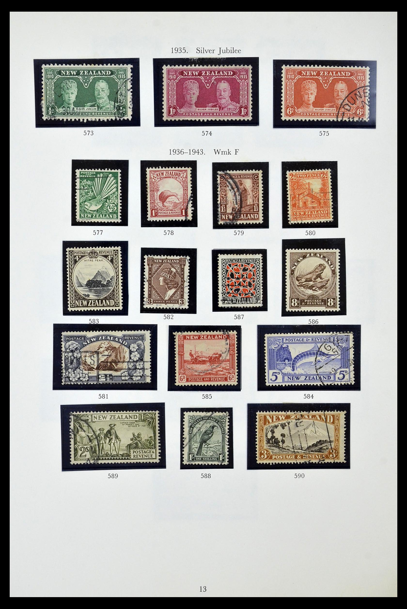 34934 013 - Postzegelverzameling 34934 Nieuw Zeeland 1858-1977.
