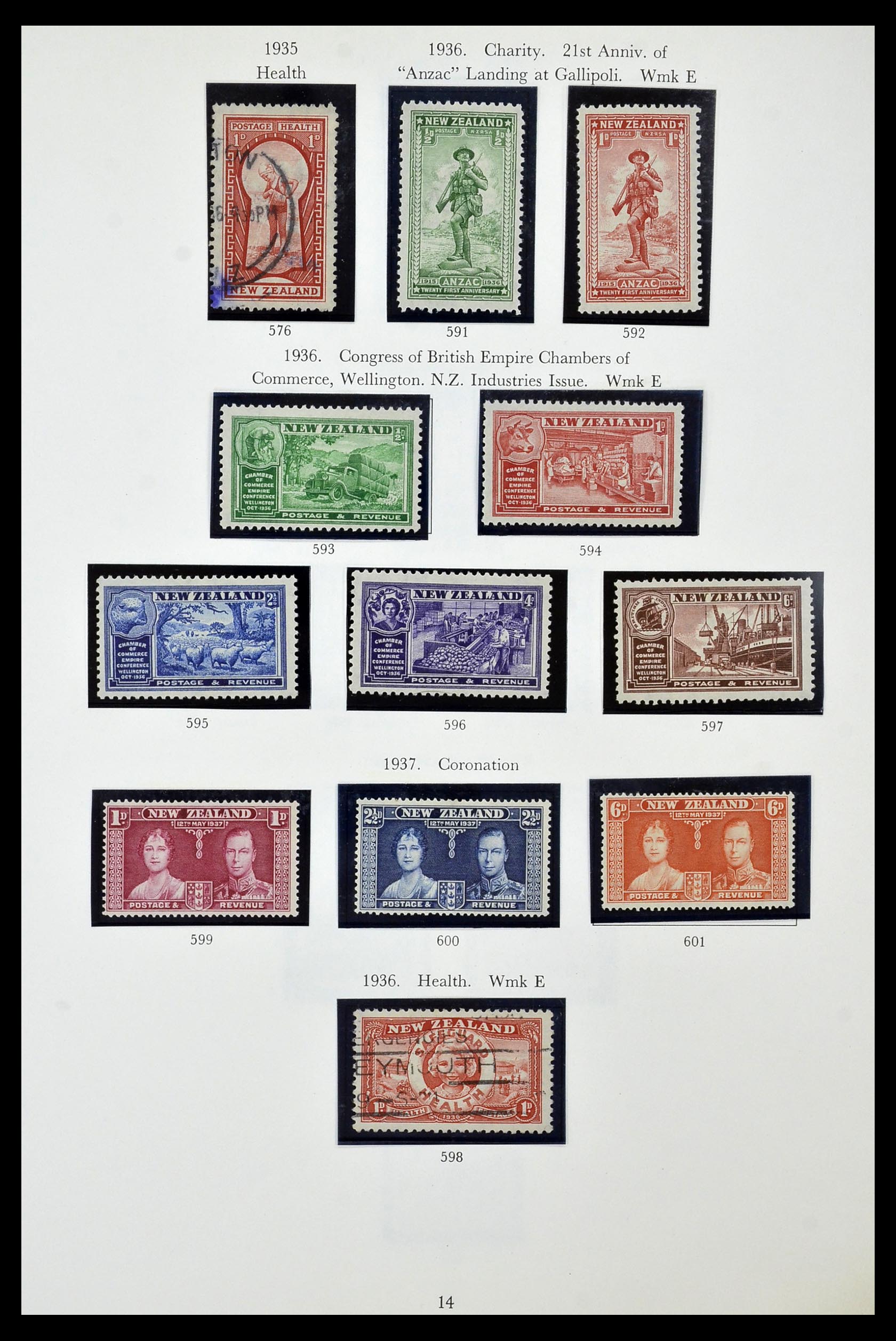 34934 014 - Postzegelverzameling 34934 Nieuw Zeeland 1858-1977.