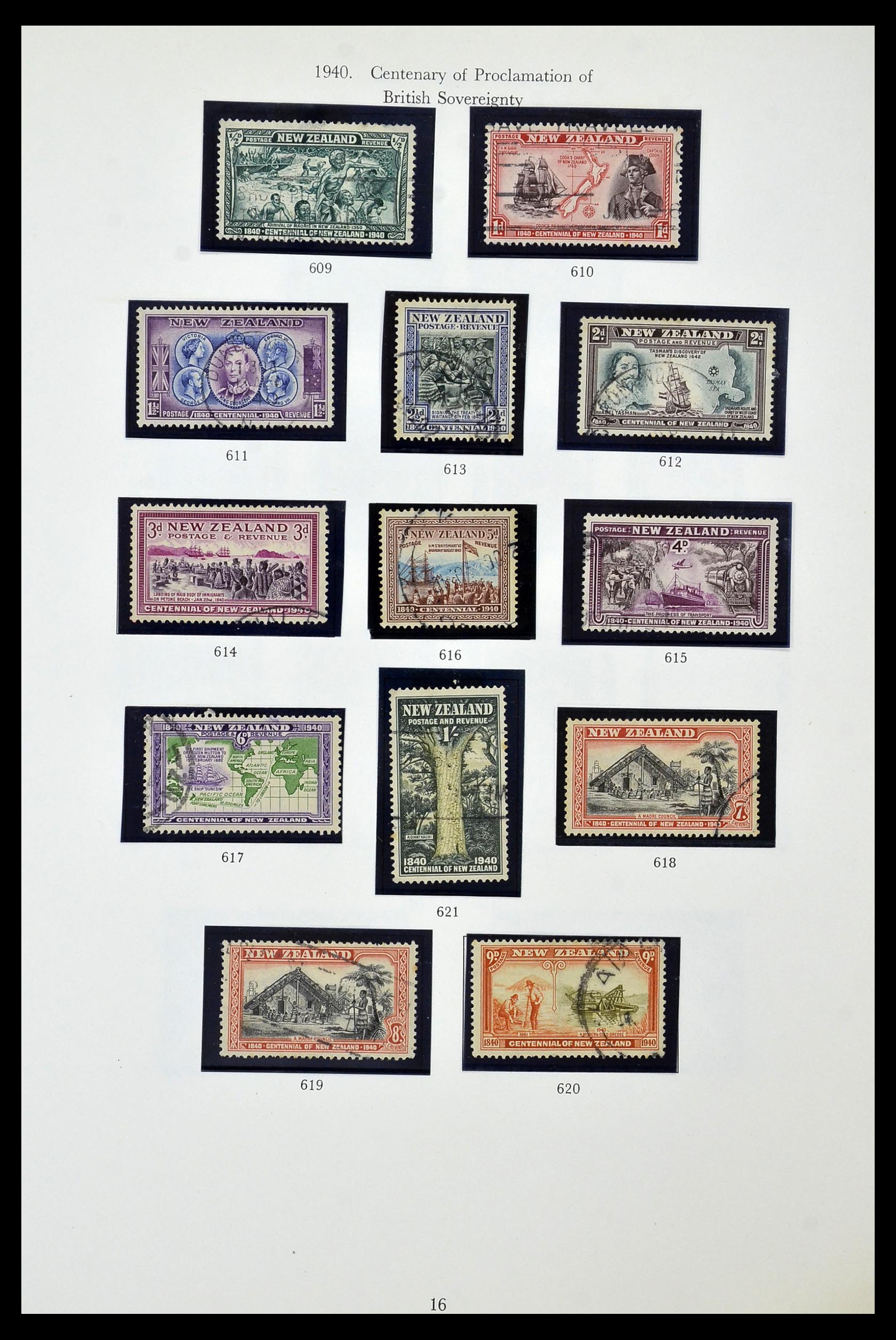 34934 016 - Postzegelverzameling 34934 Nieuw Zeeland 1858-1977.