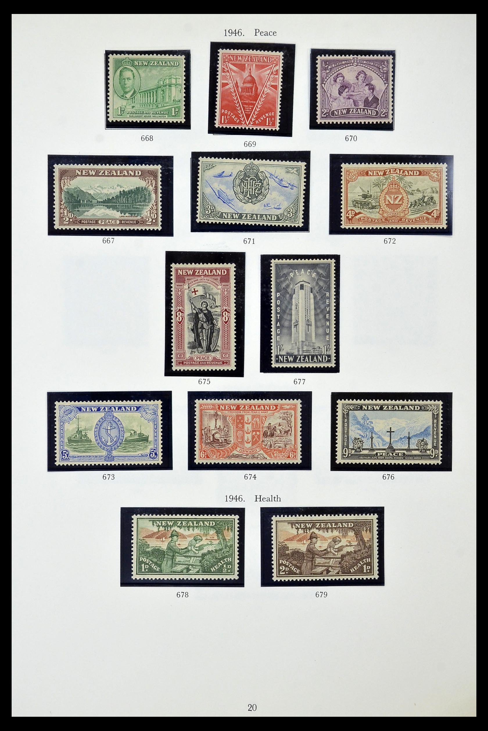 34934 020 - Stamp Collection 34934 New Zealand 1858-1977.