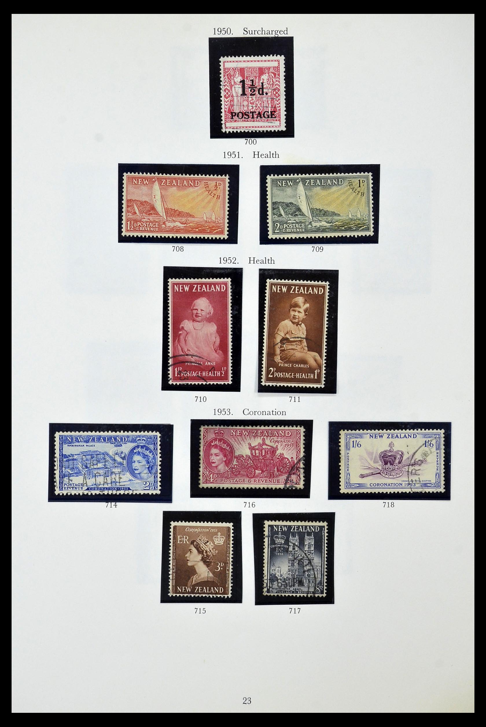 34934 023 - Postzegelverzameling 34934 Nieuw Zeeland 1858-1977.