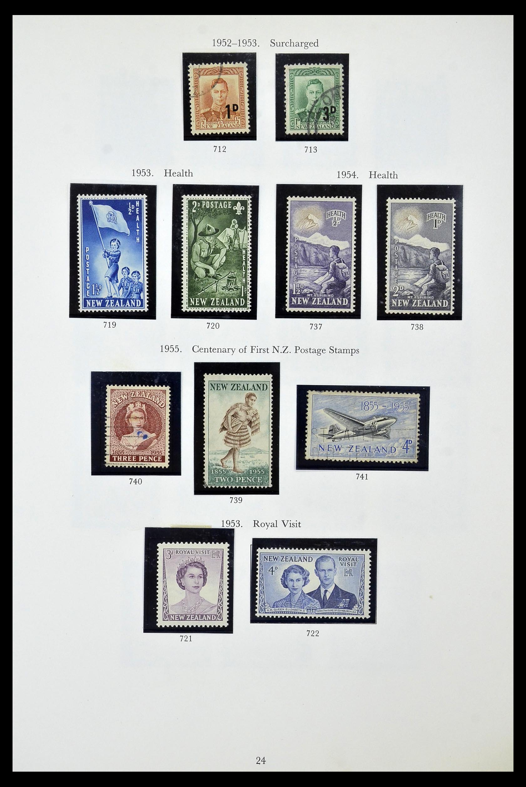 34934 024 - Postzegelverzameling 34934 Nieuw Zeeland 1858-1977.