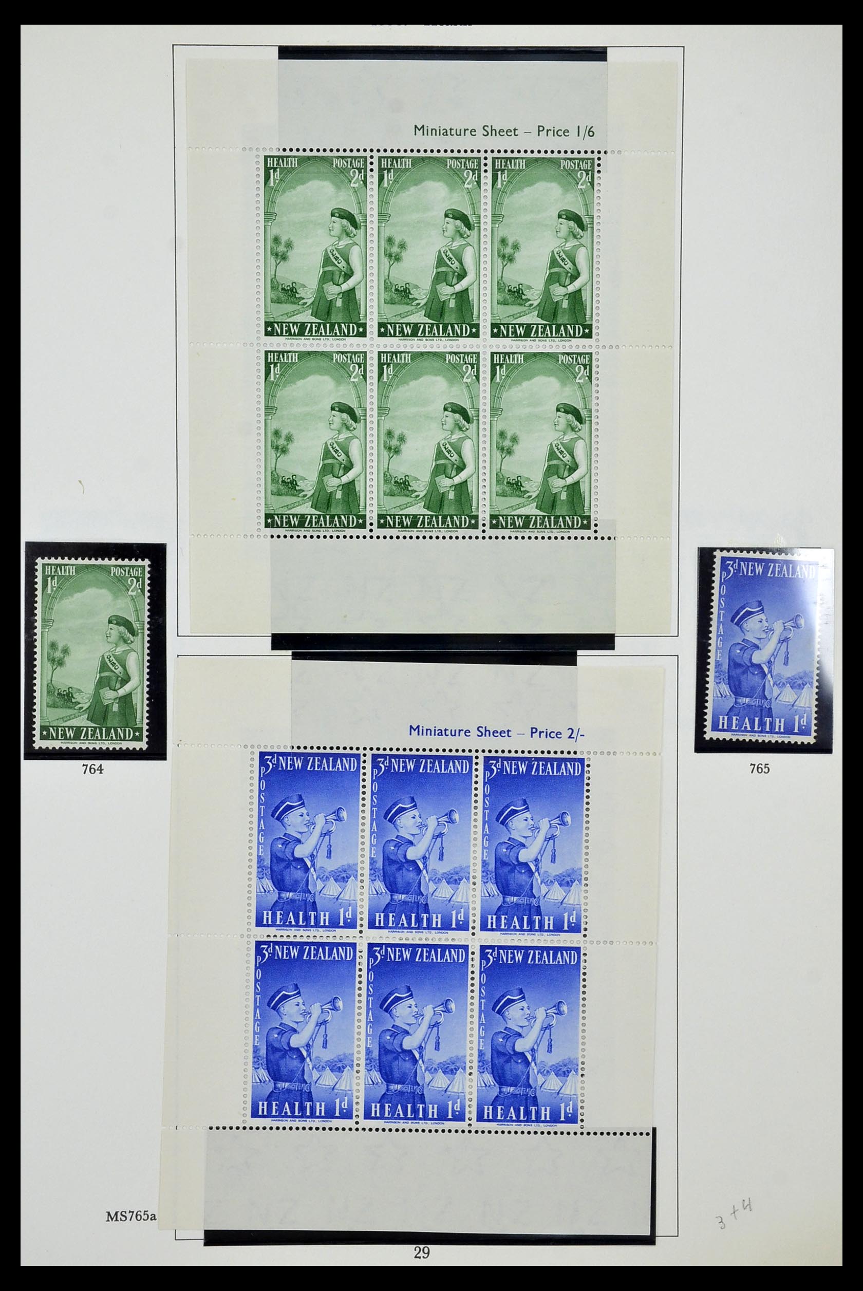 34934 029 - Postzegelverzameling 34934 Nieuw Zeeland 1858-1977.