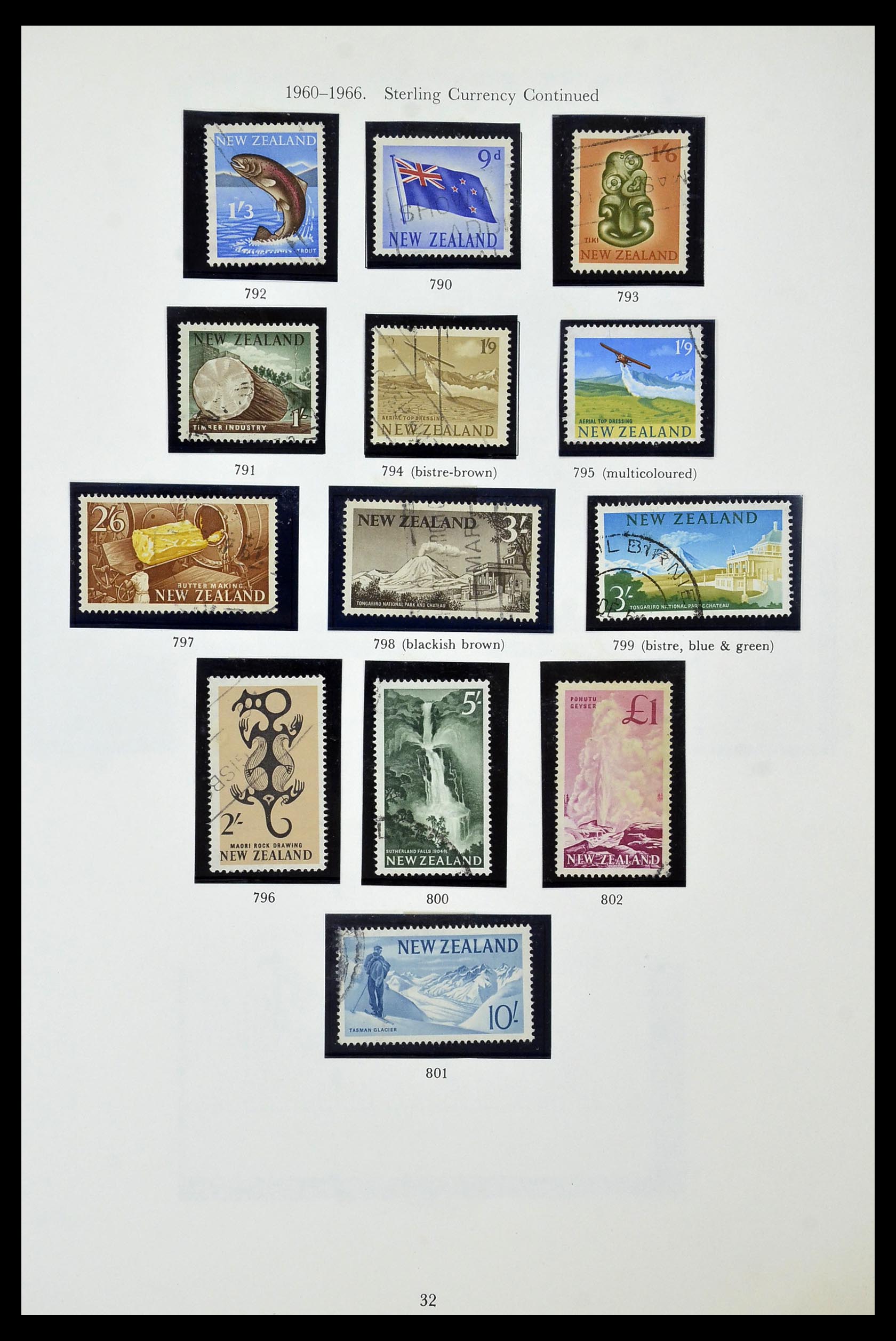 34934 032 - Stamp Collection 34934 New Zealand 1858-1977.