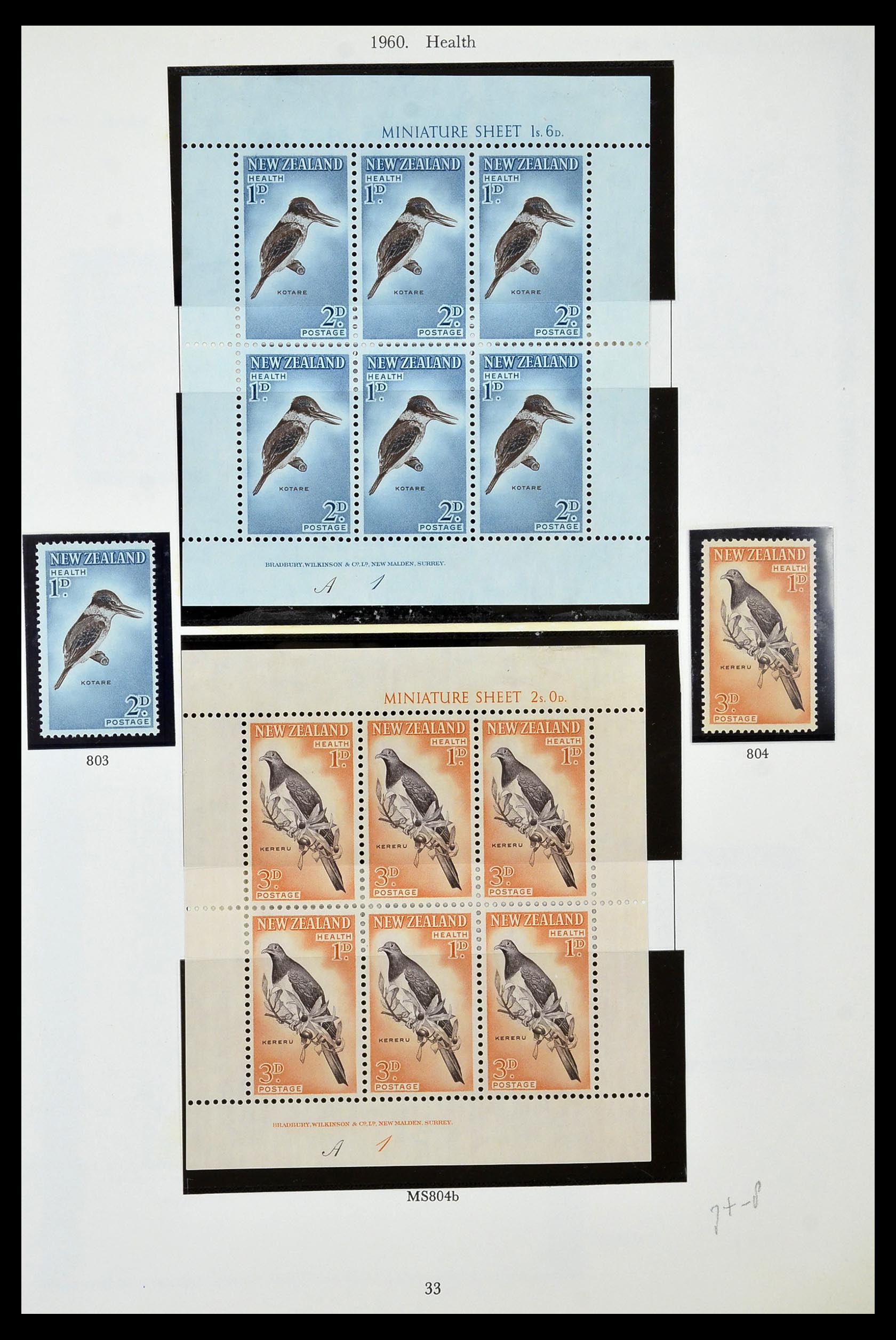 34934 033 - Postzegelverzameling 34934 Nieuw Zeeland 1858-1977.