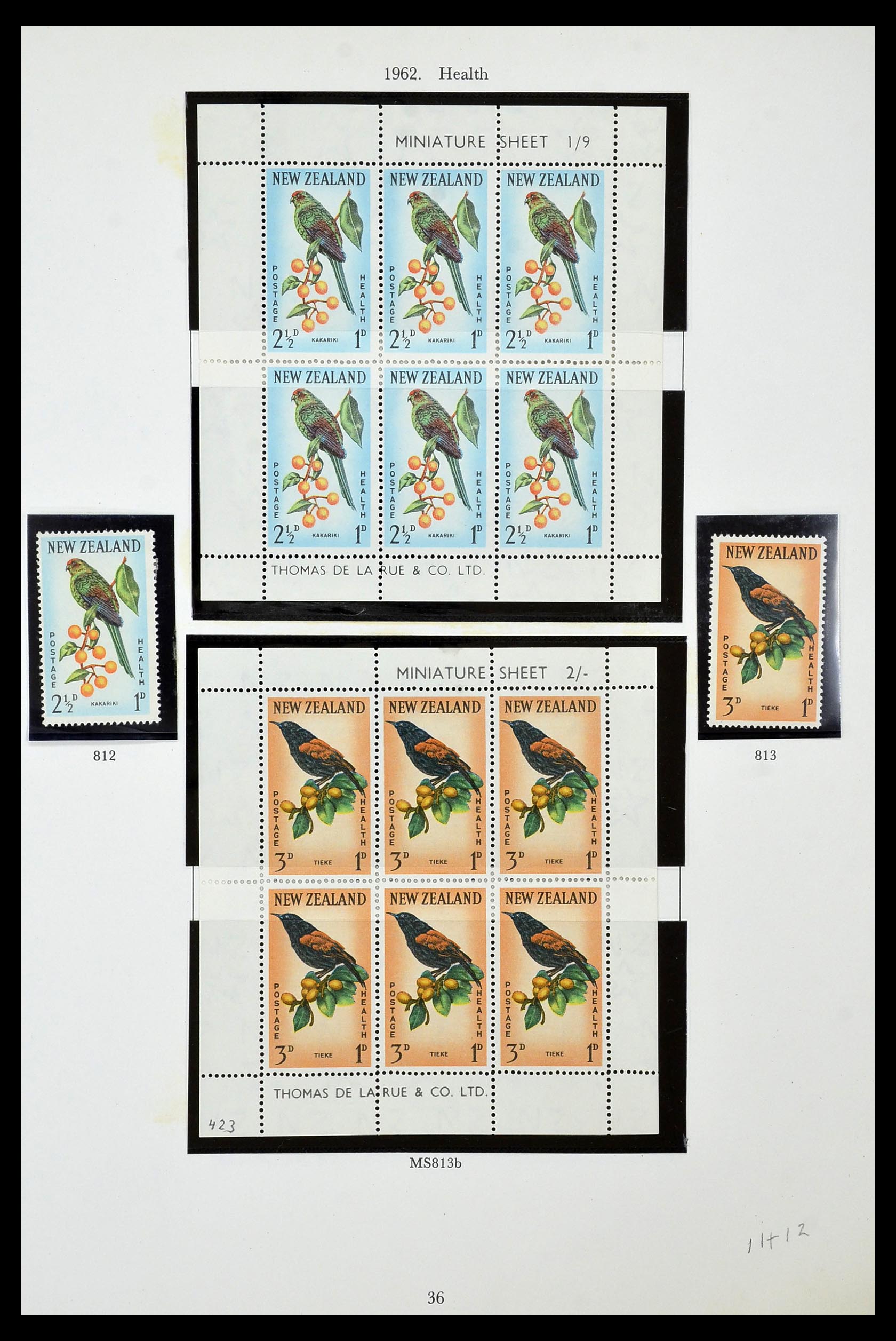 34934 036 - Stamp Collection 34934 New Zealand 1858-1977.