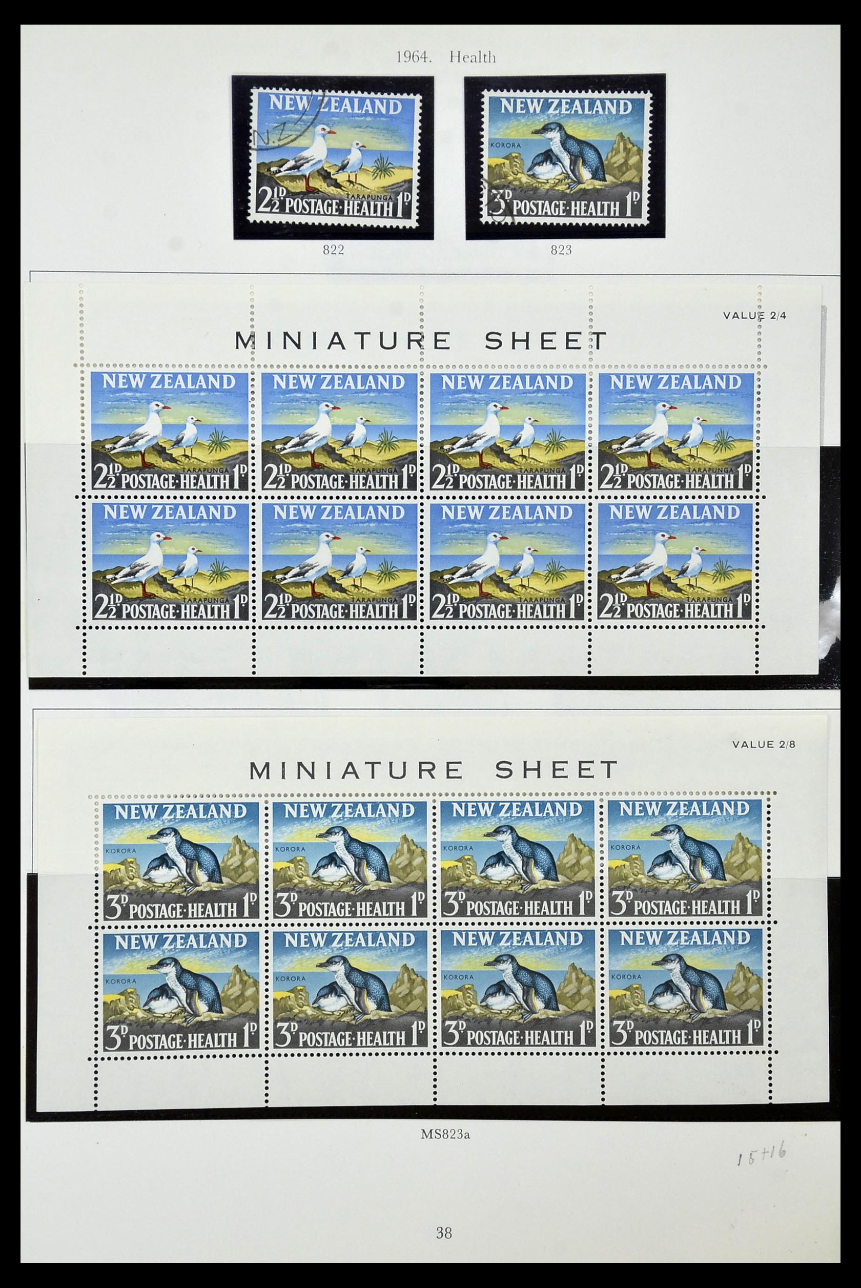 34934 038 - Postzegelverzameling 34934 Nieuw Zeeland 1858-1977.