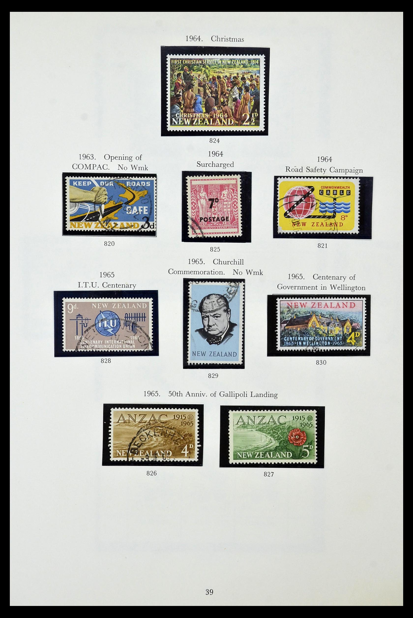 34934 039 - Postzegelverzameling 34934 Nieuw Zeeland 1858-1977.
