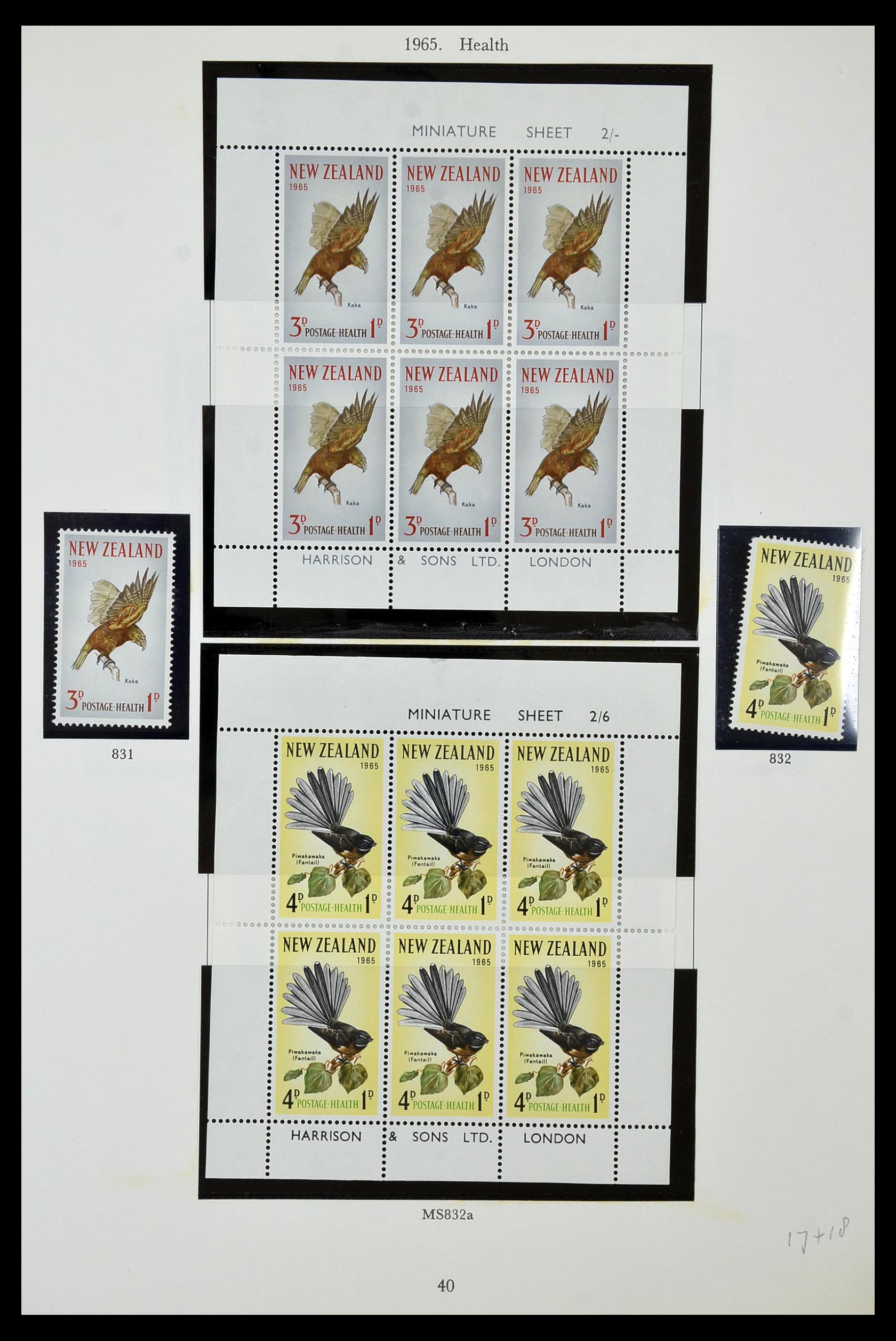34934 040 - Postzegelverzameling 34934 Nieuw Zeeland 1858-1977.