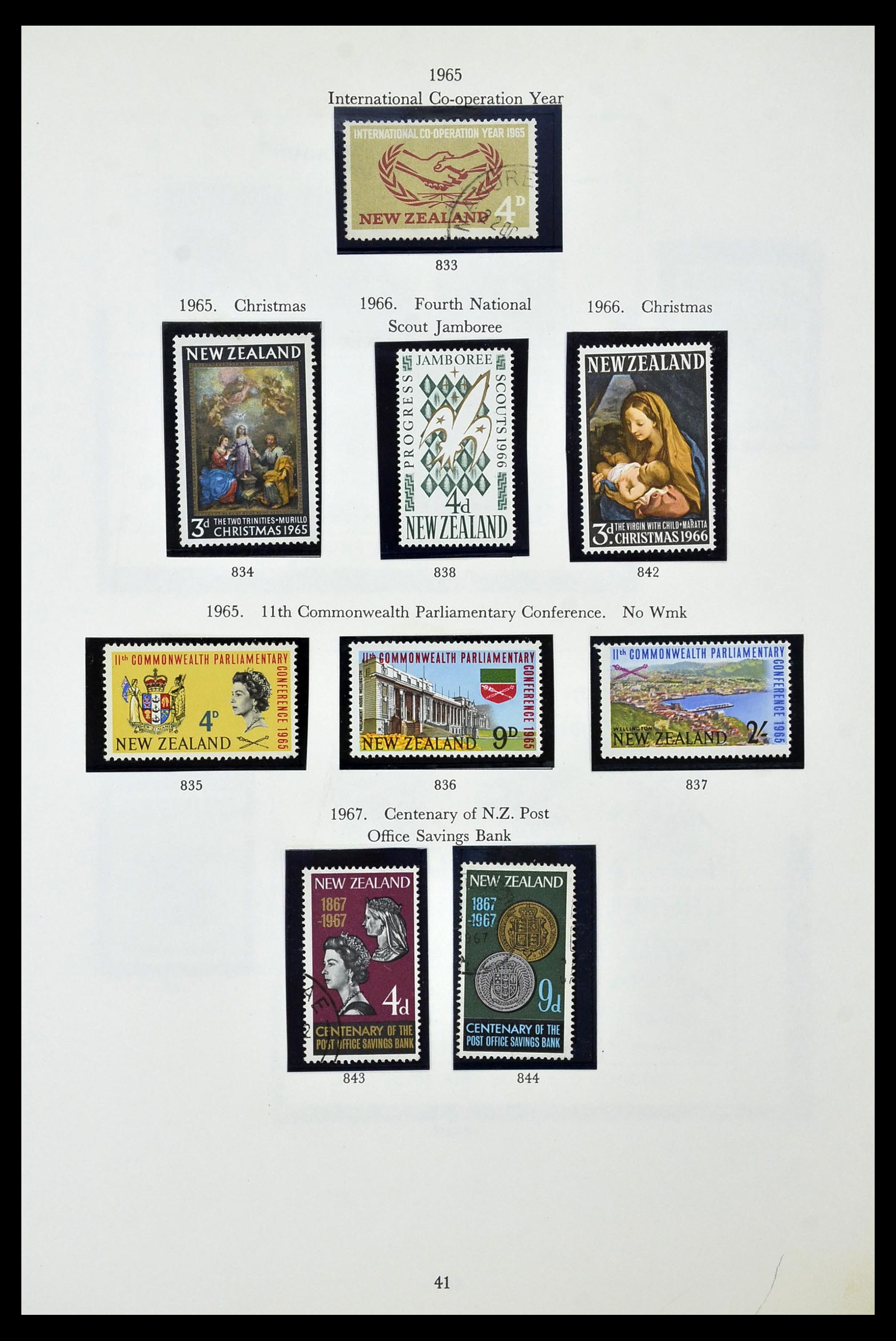 34934 041 - Postzegelverzameling 34934 Nieuw Zeeland 1858-1977.