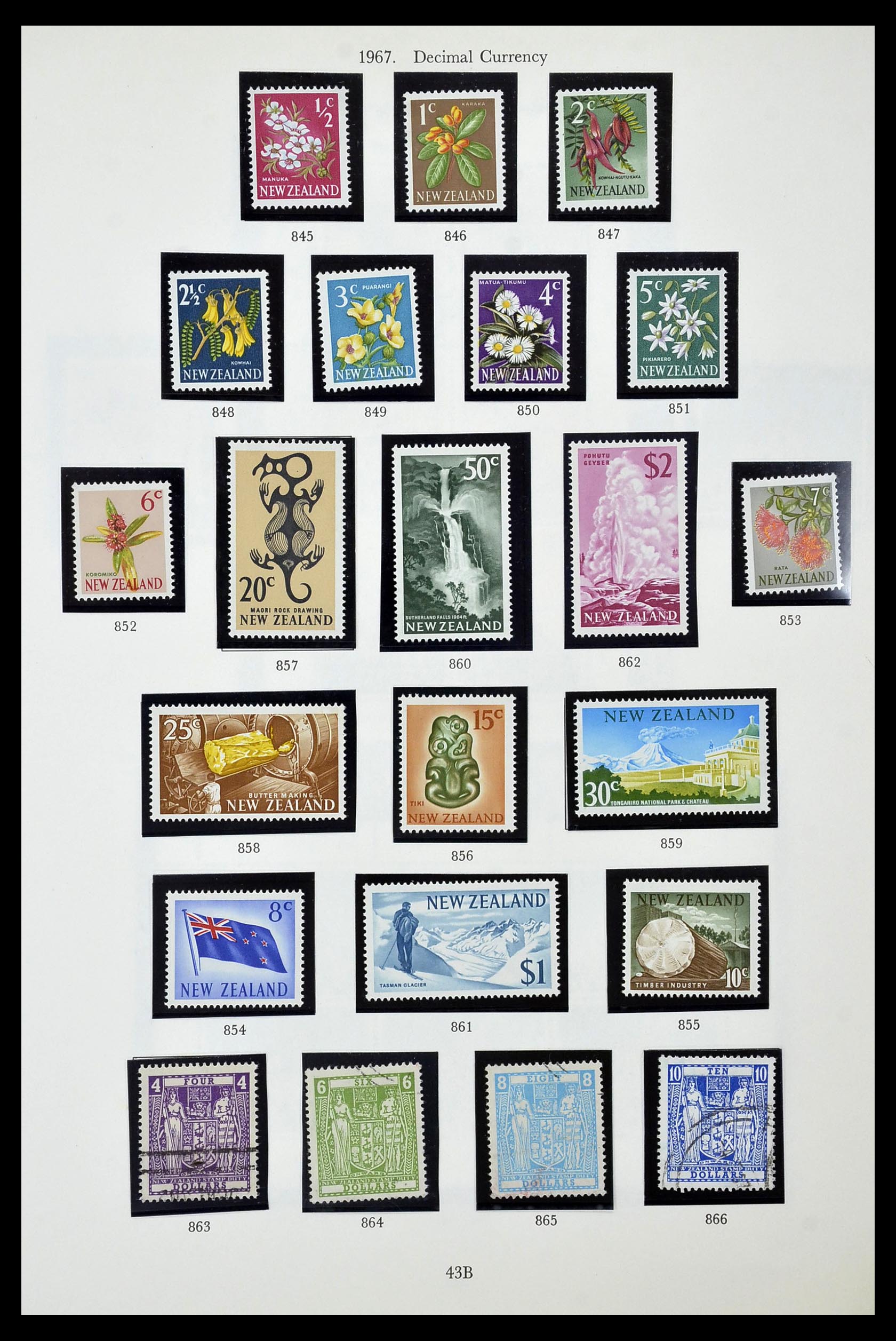 34934 043 - Postzegelverzameling 34934 Nieuw Zeeland 1858-1977.