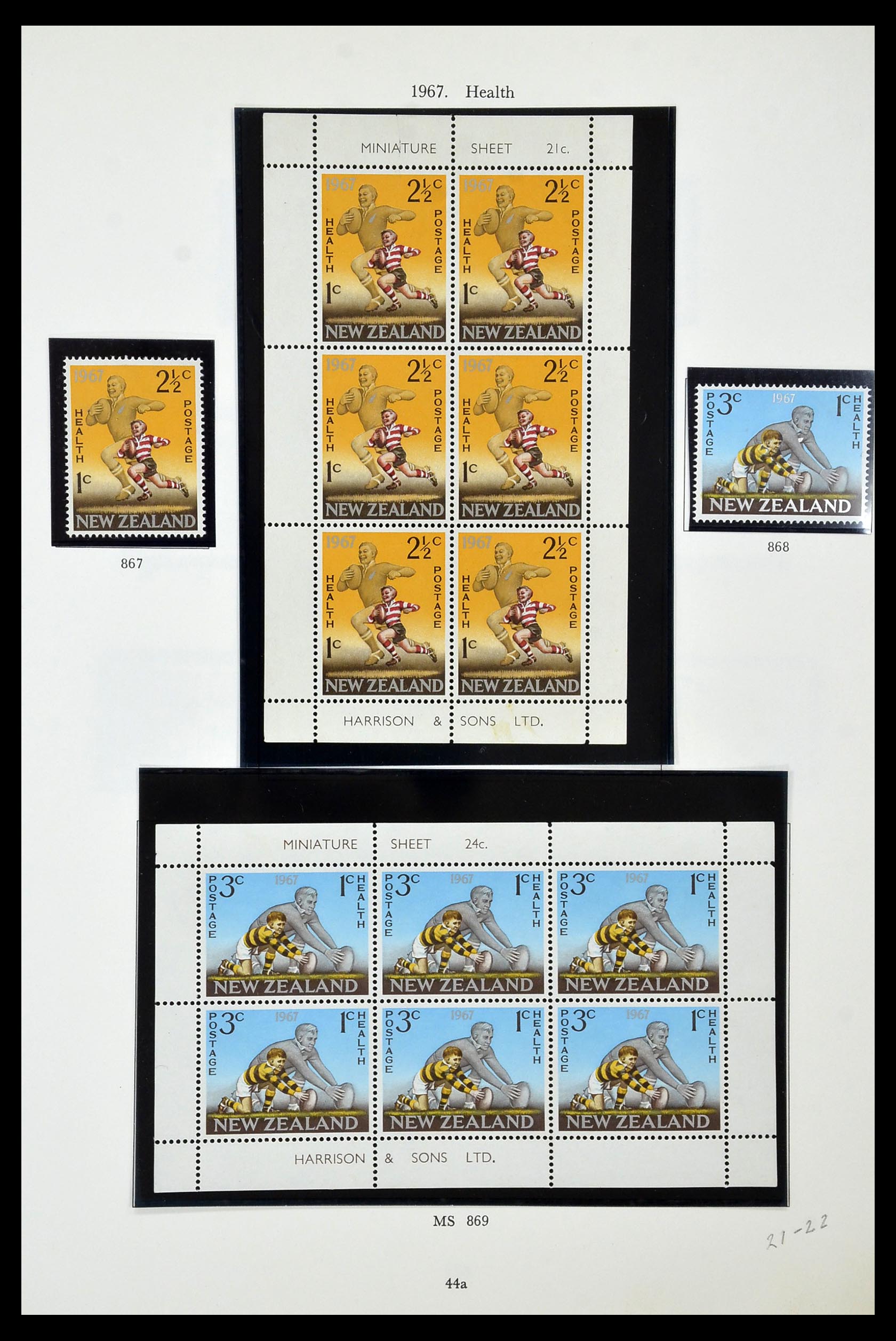 34934 044 - Postzegelverzameling 34934 Nieuw Zeeland 1858-1977.