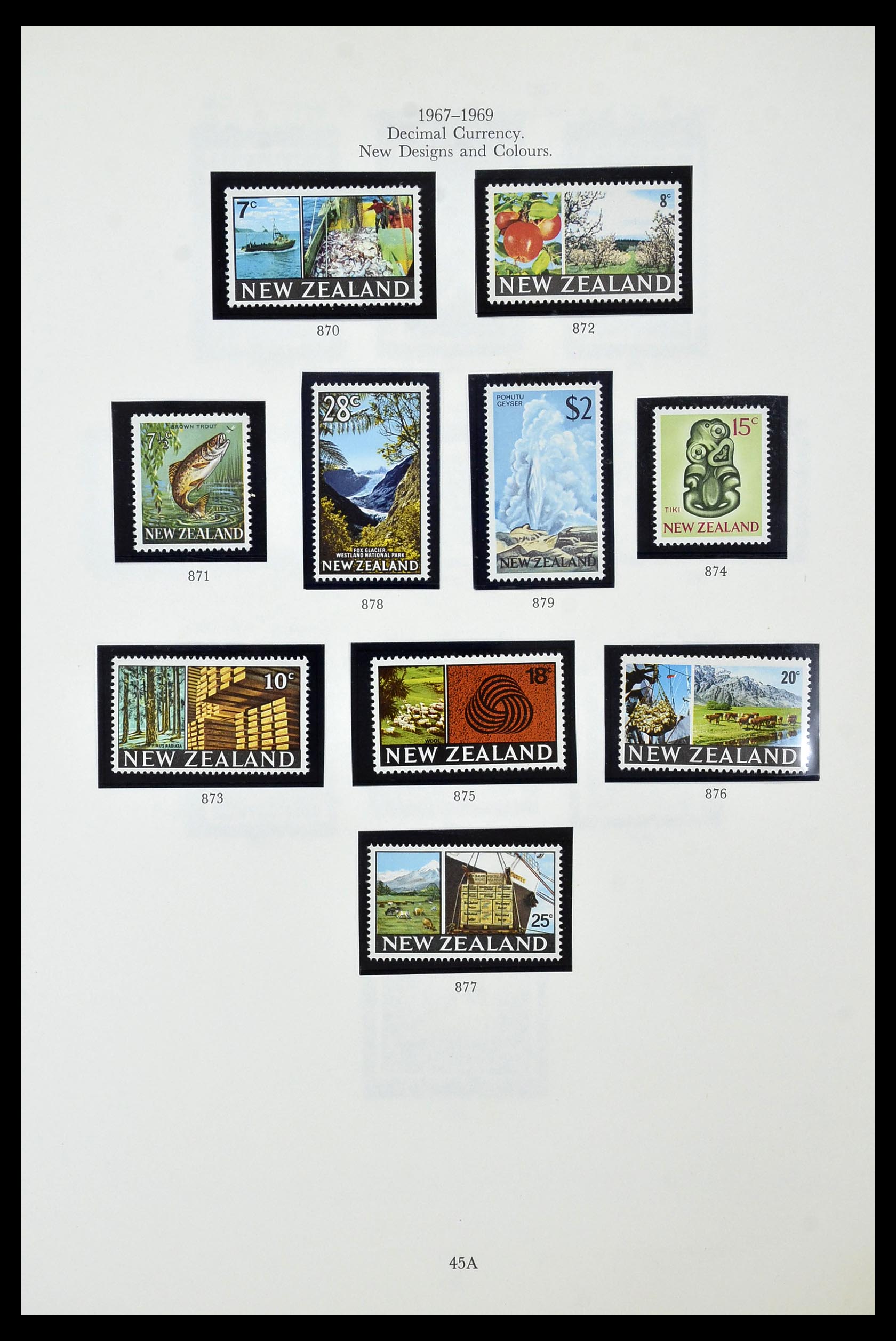 34934 045 - Postzegelverzameling 34934 Nieuw Zeeland 1858-1977.