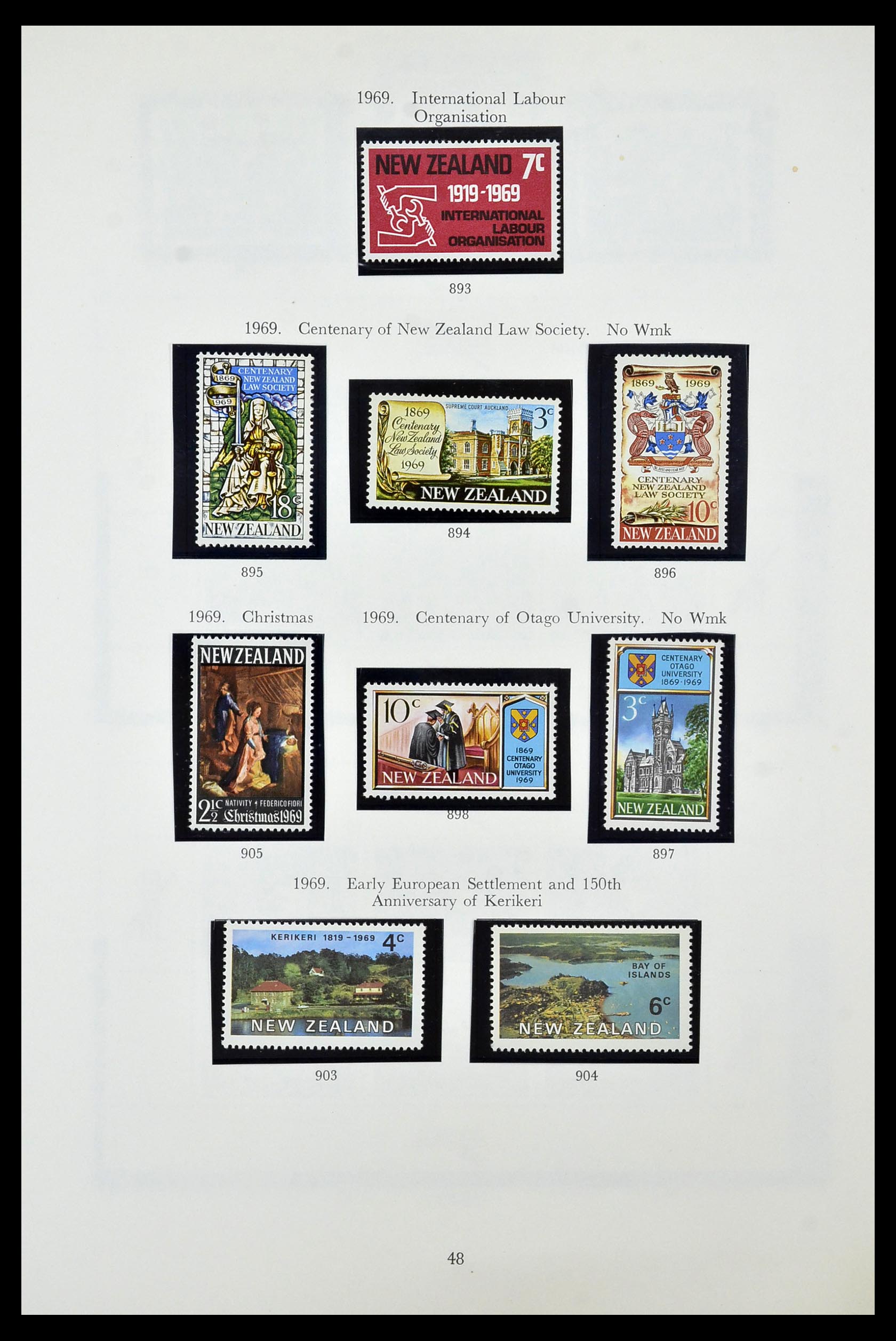 34934 048 - Stamp Collection 34934 New Zealand 1858-1977.