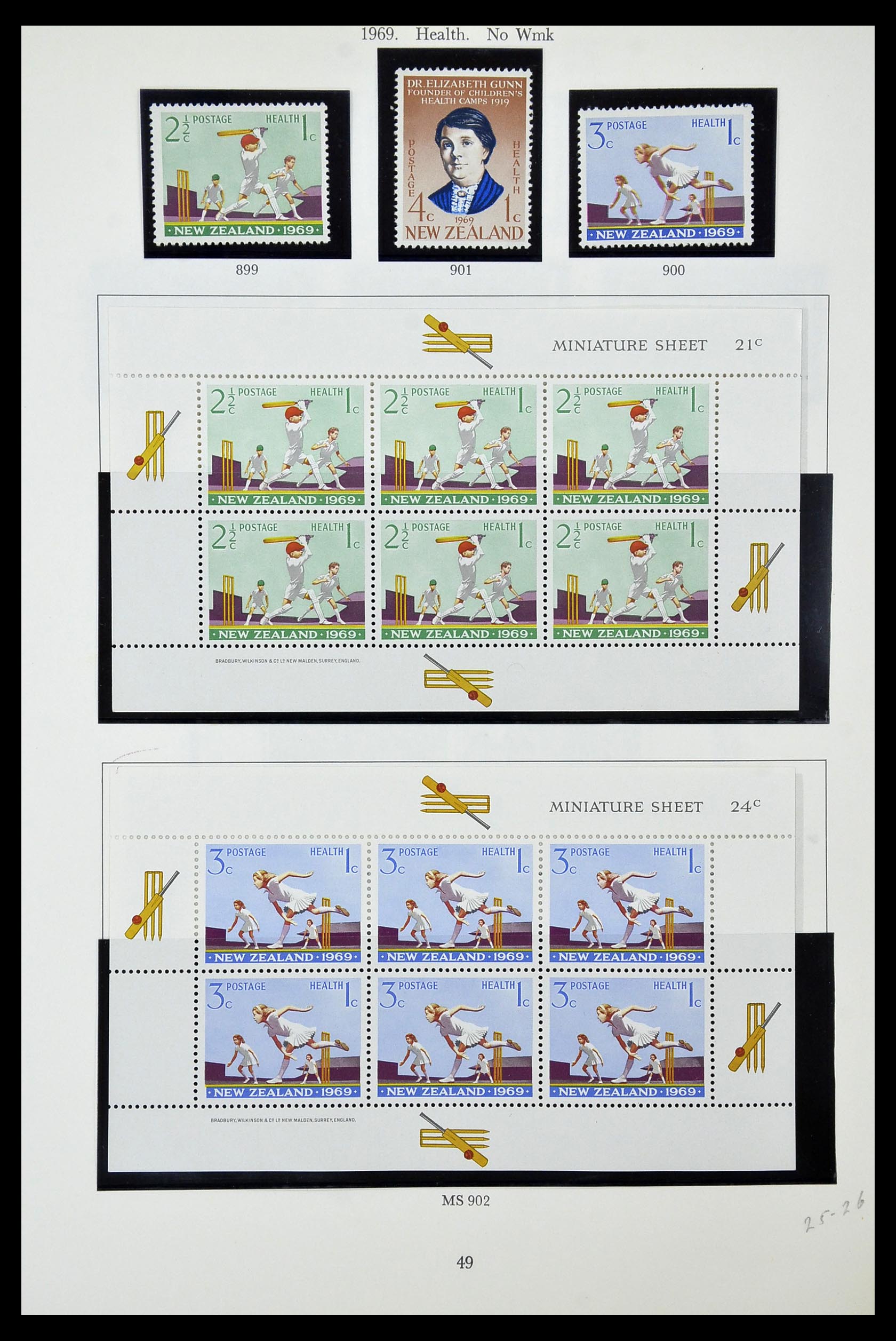 34934 049 - Postzegelverzameling 34934 Nieuw Zeeland 1858-1977.