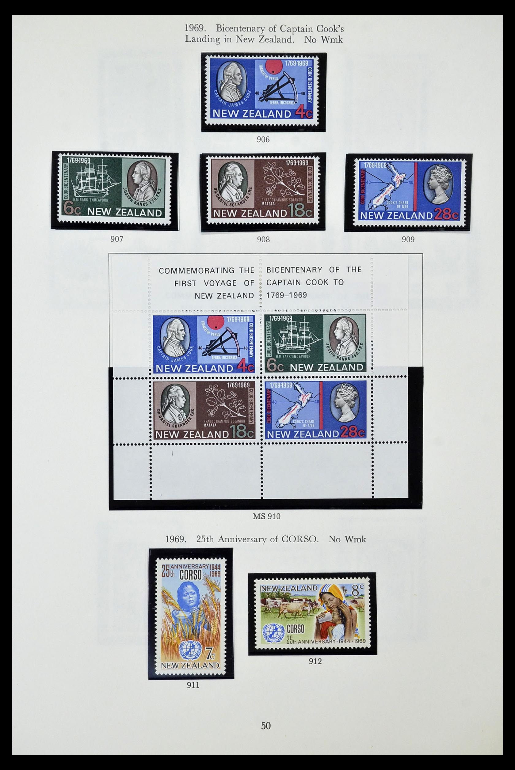 34934 050 - Postzegelverzameling 34934 Nieuw Zeeland 1858-1977.