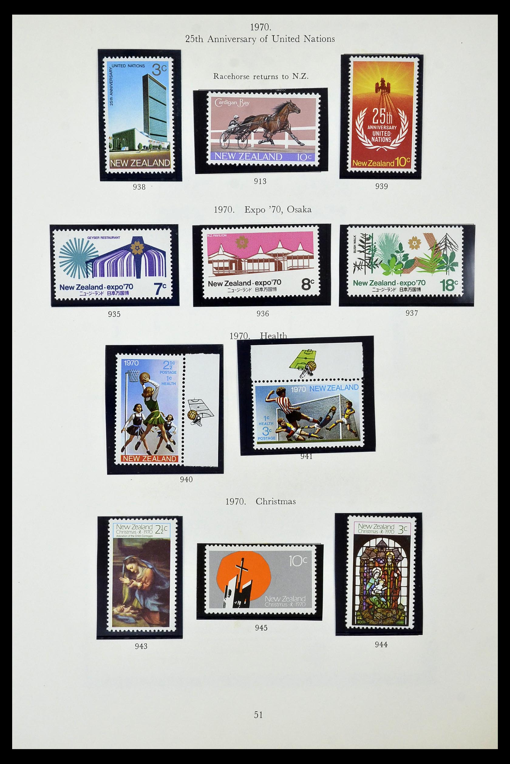 34934 051 - Stamp Collection 34934 New Zealand 1858-1977.