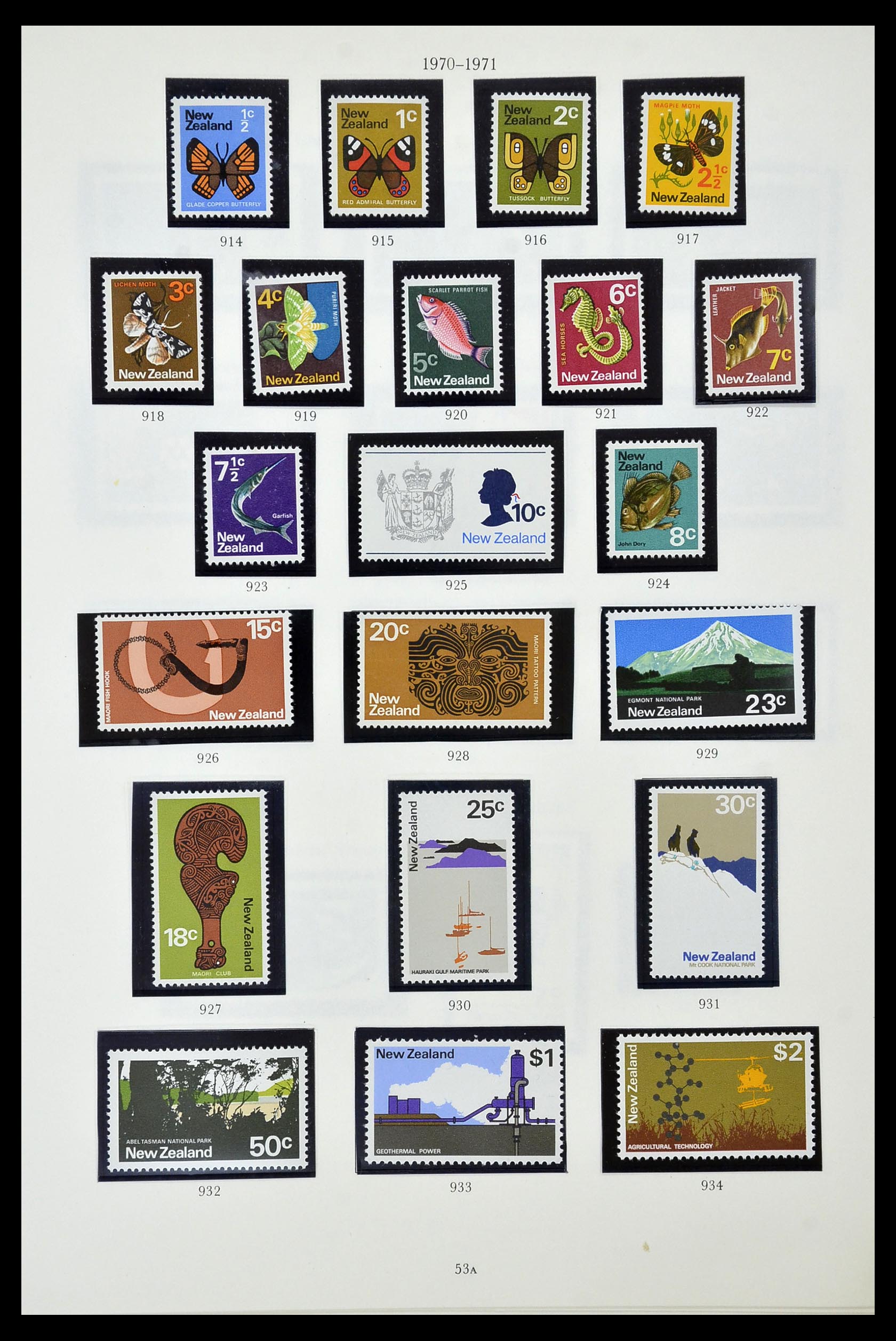 34934 053 - Postzegelverzameling 34934 Nieuw Zeeland 1858-1977.