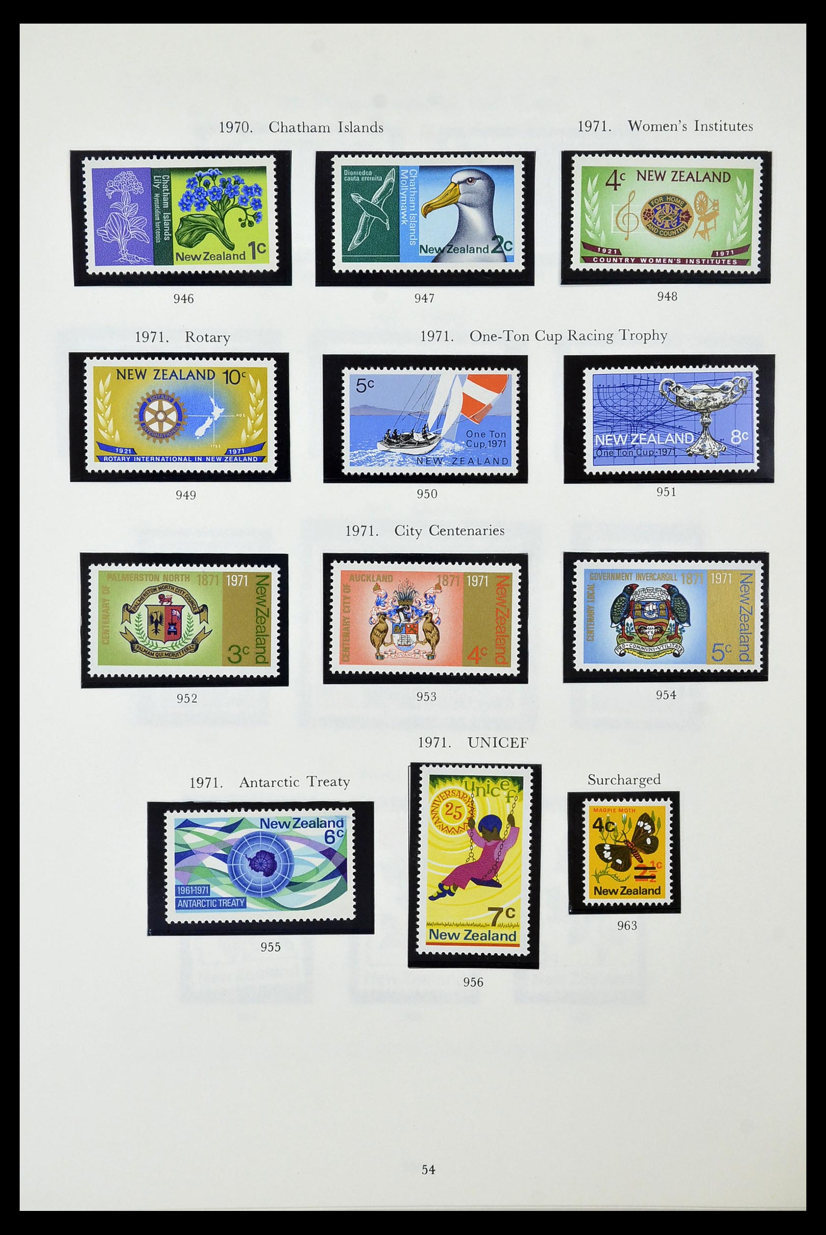 34934 054 - Postzegelverzameling 34934 Nieuw Zeeland 1858-1977.
