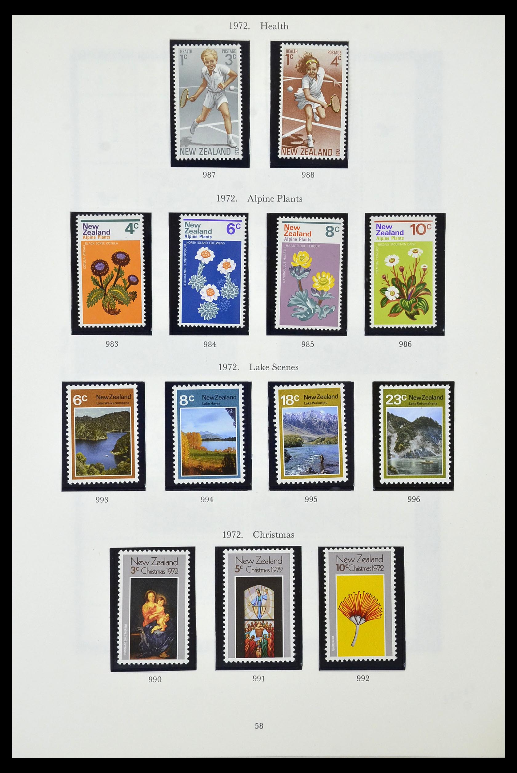 34934 058 - Postzegelverzameling 34934 Nieuw Zeeland 1858-1977.
