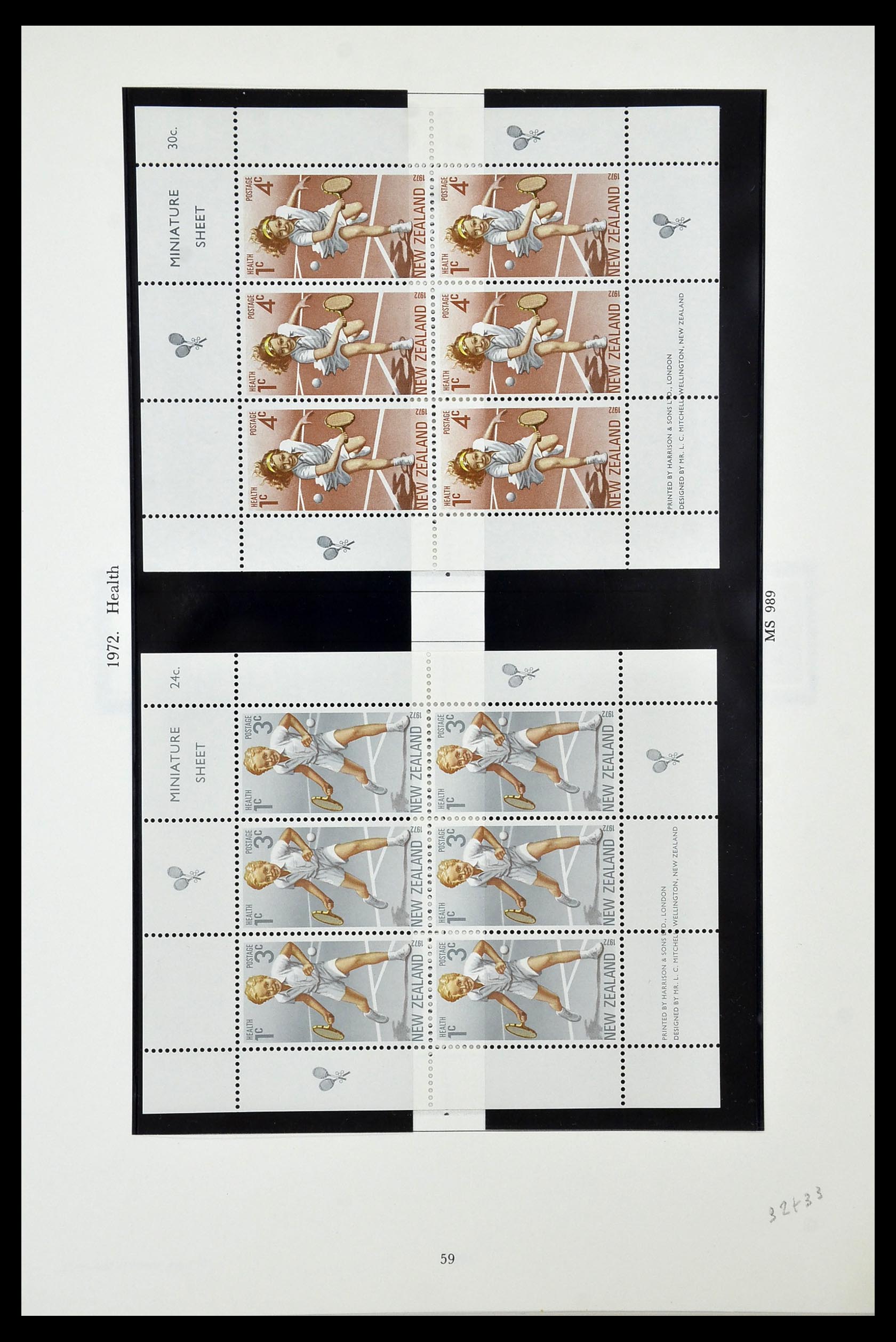 34934 059 - Postzegelverzameling 34934 Nieuw Zeeland 1858-1977.