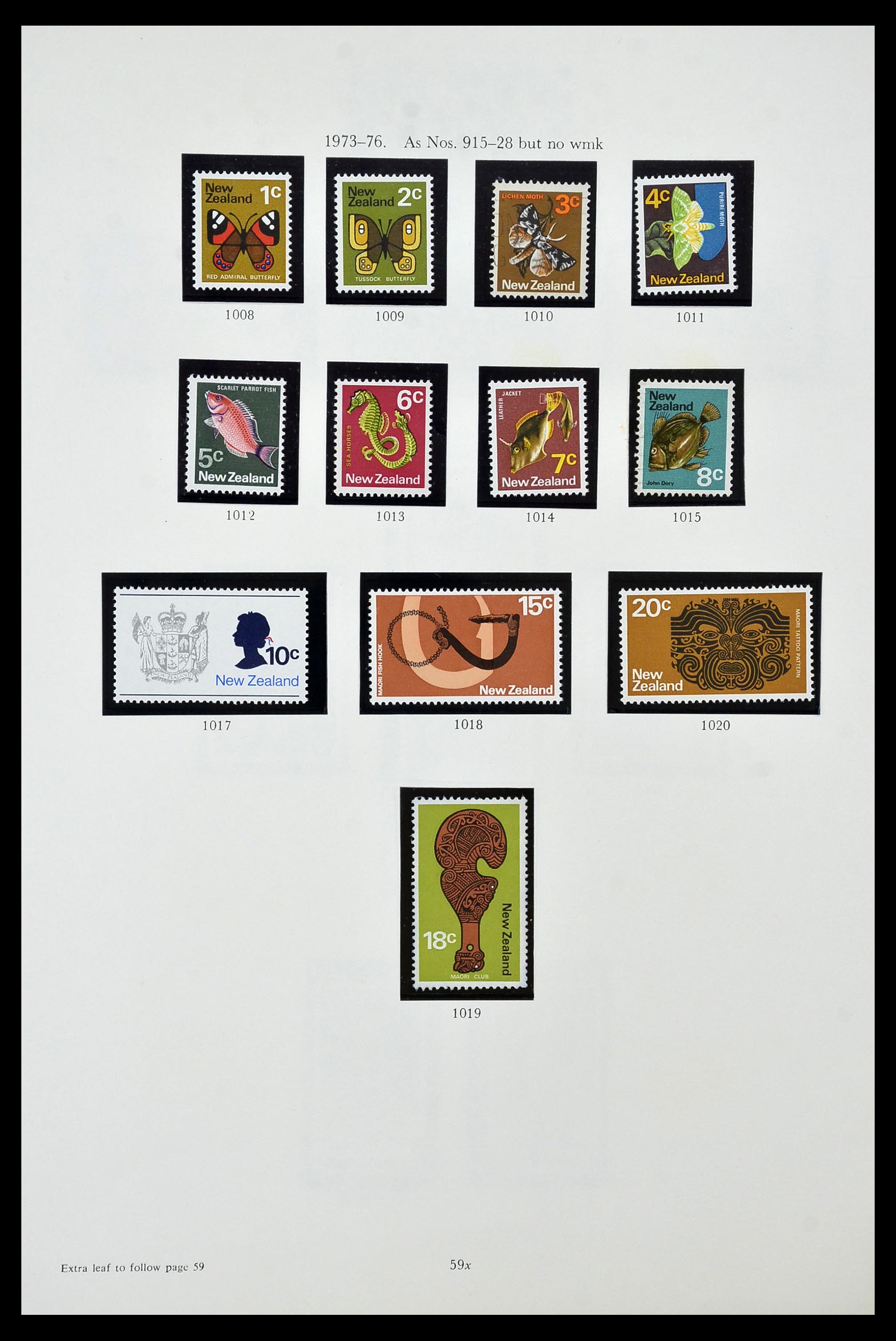 34934 060 - Stamp Collection 34934 New Zealand 1858-1977.