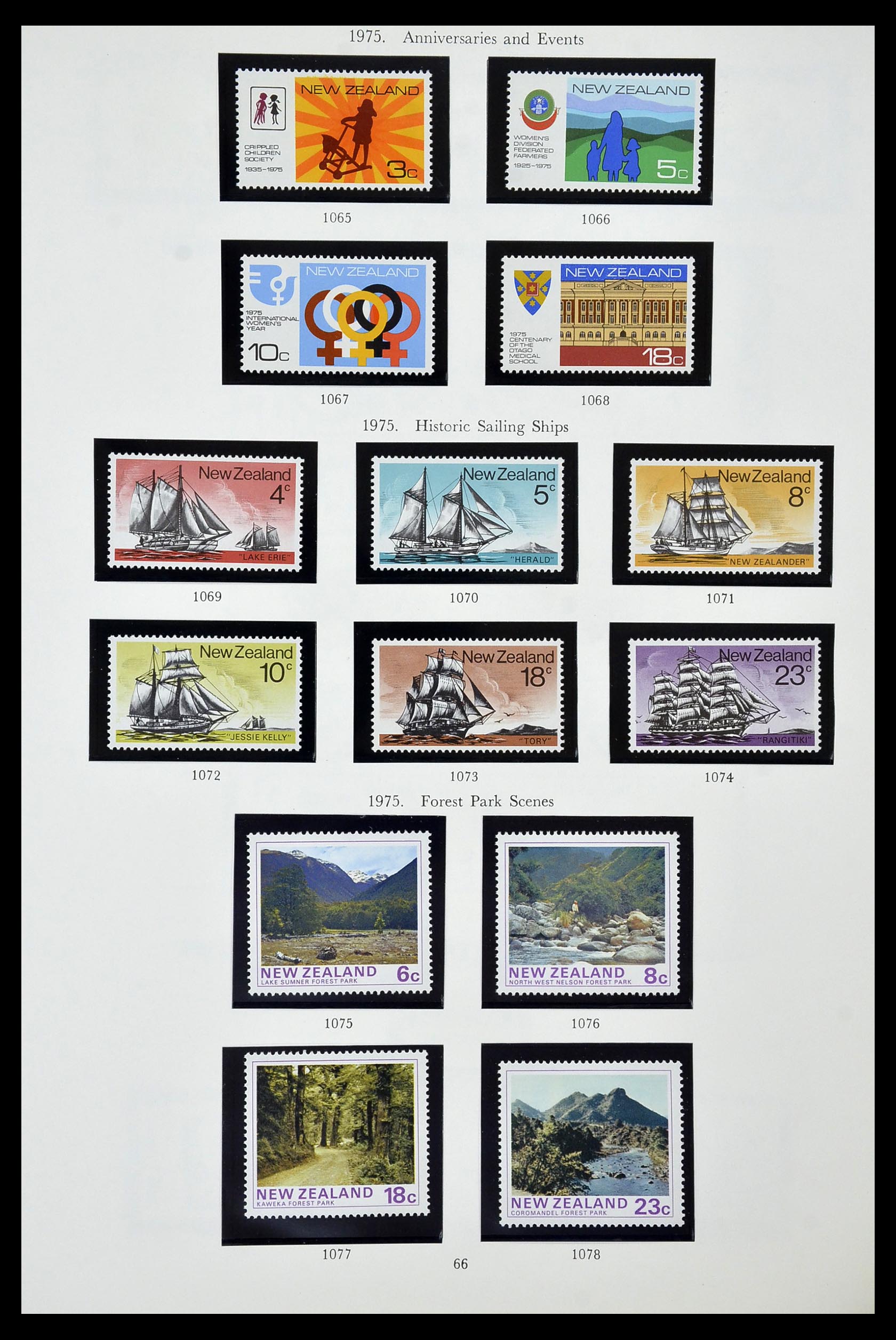 34934 067 - Stamp Collection 34934 New Zealand 1858-1977.