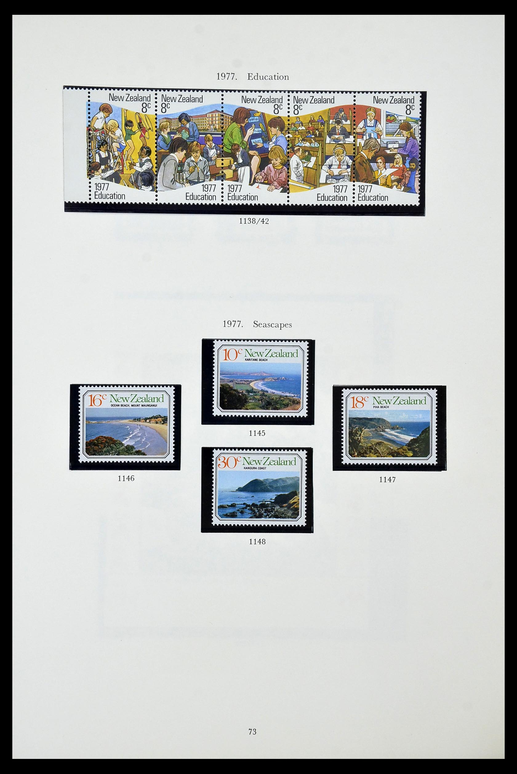34934 074 - Stamp Collection 34934 New Zealand 1858-1977.